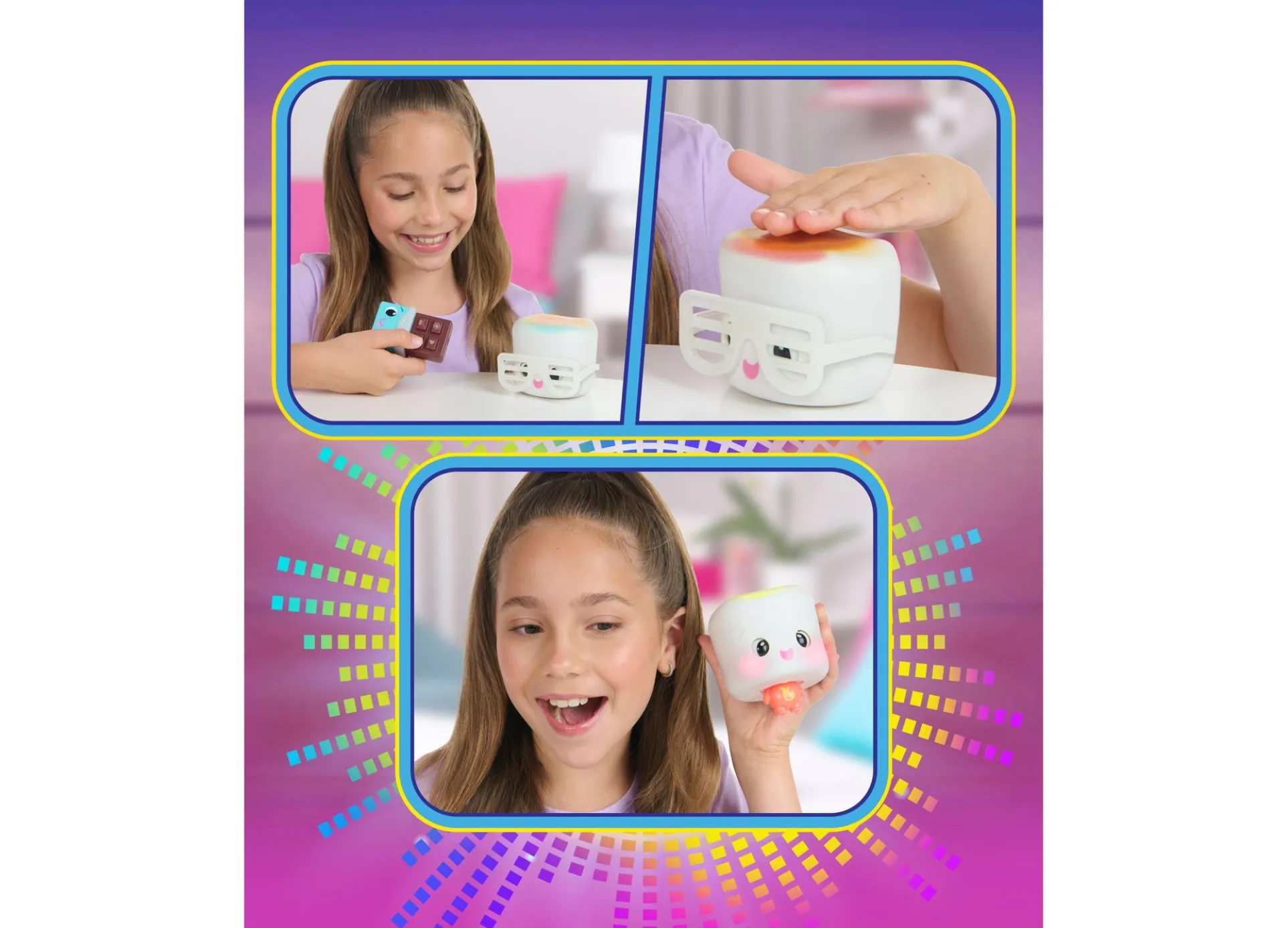 DJ Mixer Mel Mix-A-Lot Interactive Marshmallow Toy with Glow-in-the-Dark Glasses