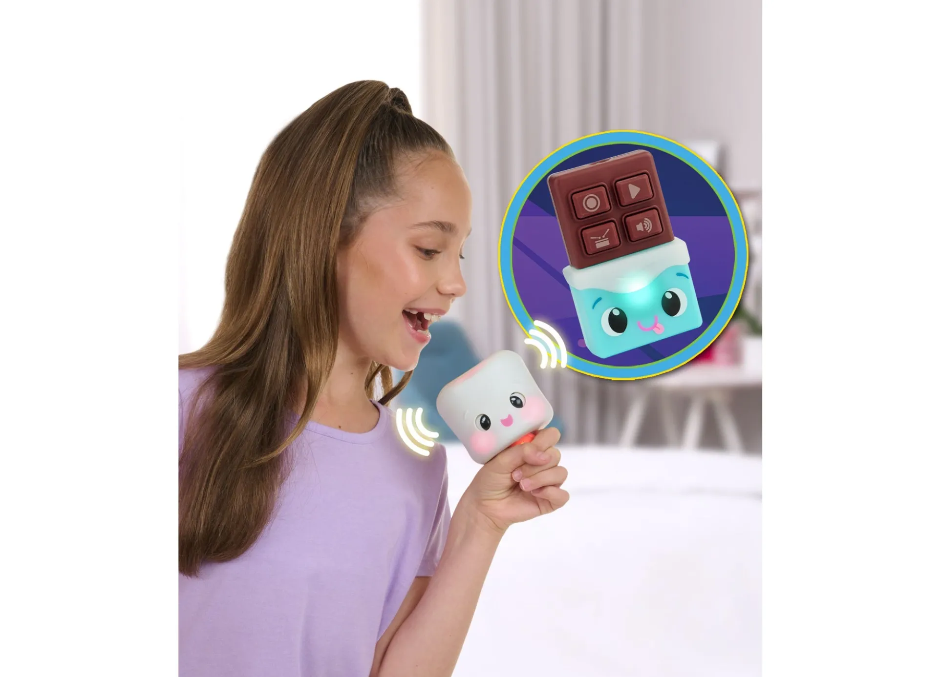 DJ Mixer Mel Mix-A-Lot Interactive Marshmallow Toy with Glow-in-the-Dark Glasses