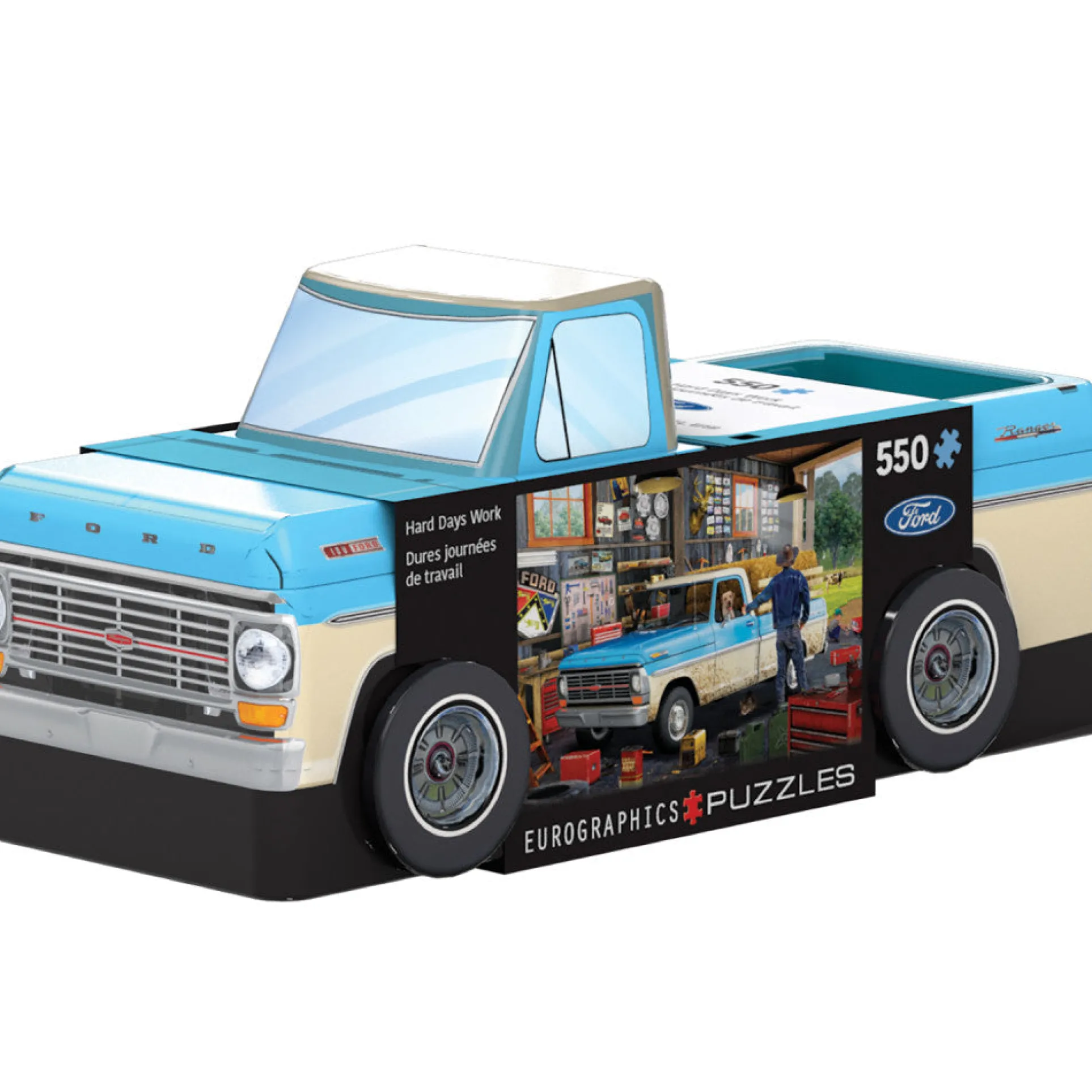 Eurographics 1967 Ford Pick-Up Truck Puzzle - 550 pc Tin Edition