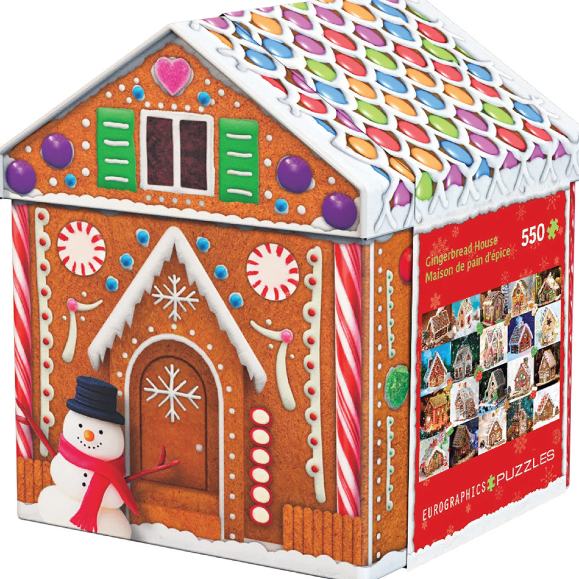 Eurographics Candy Christmas Gingerbread House Puzzle - 550 pc
