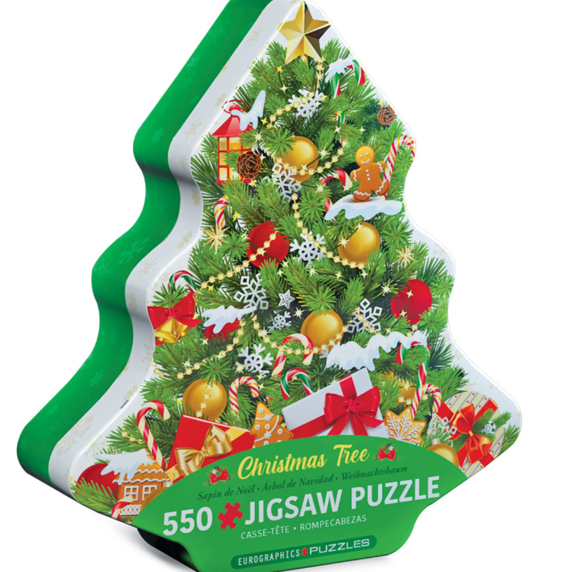 Eurographics Christmas Tree 550-Piece Jigsaw Puzzle in Collectible Tin