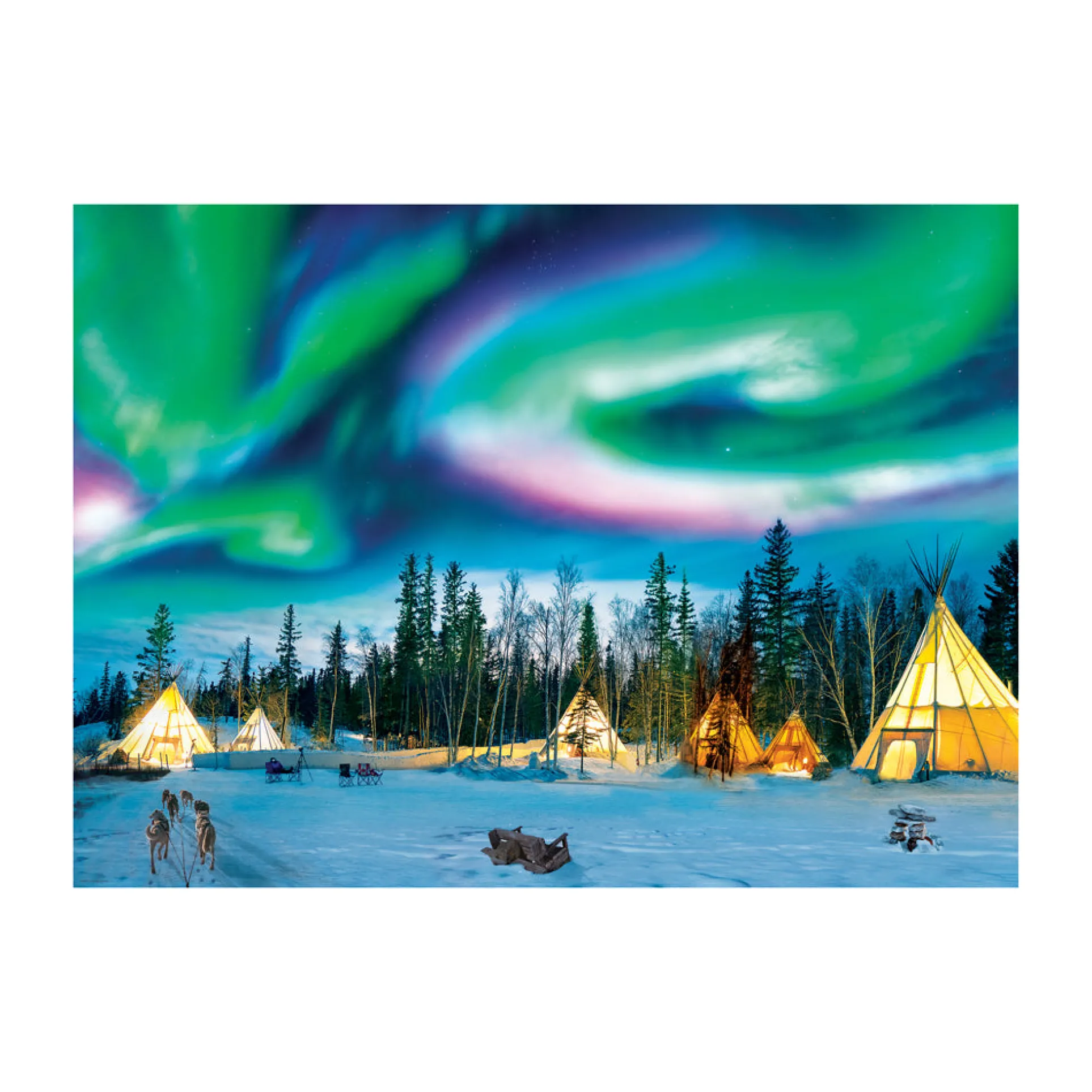Eurographics Northern Lights Yellowknife Jigsaw Puzzle - 1000 pc