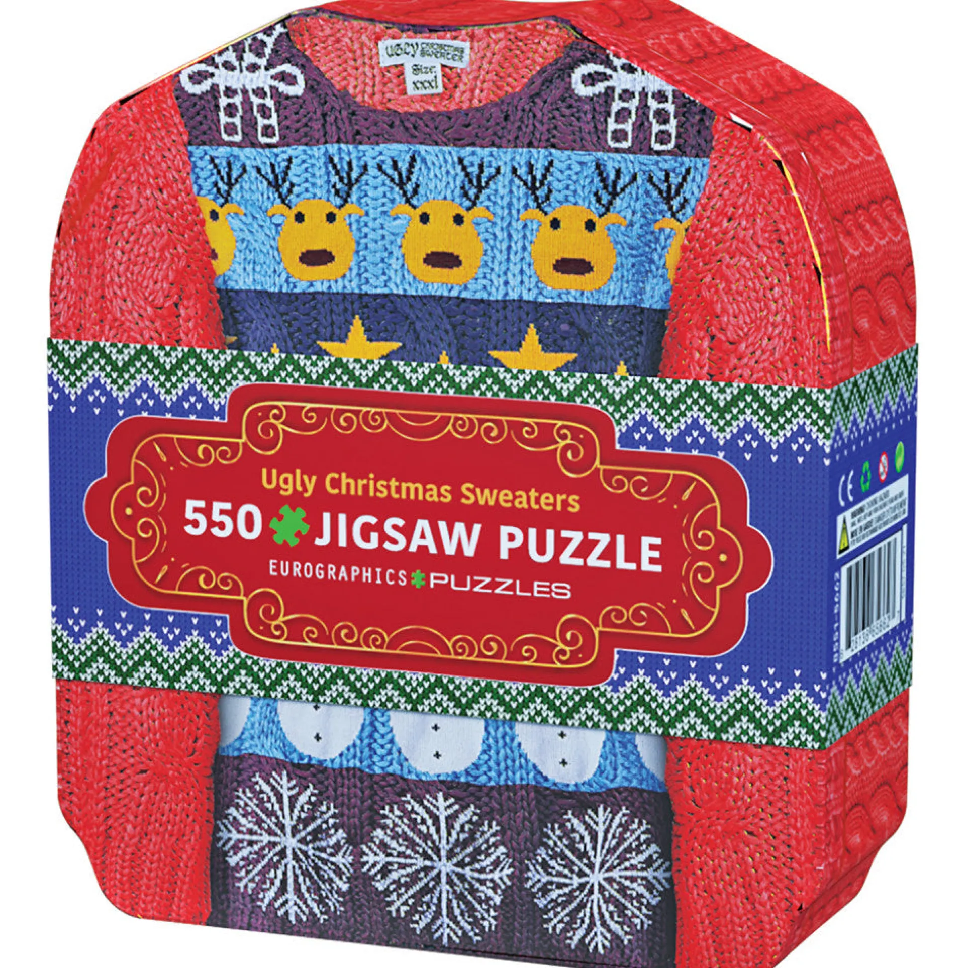 Eurographics Ugly Christmas Sweaters Tin Jigsaw Puzzle - 550 pc
