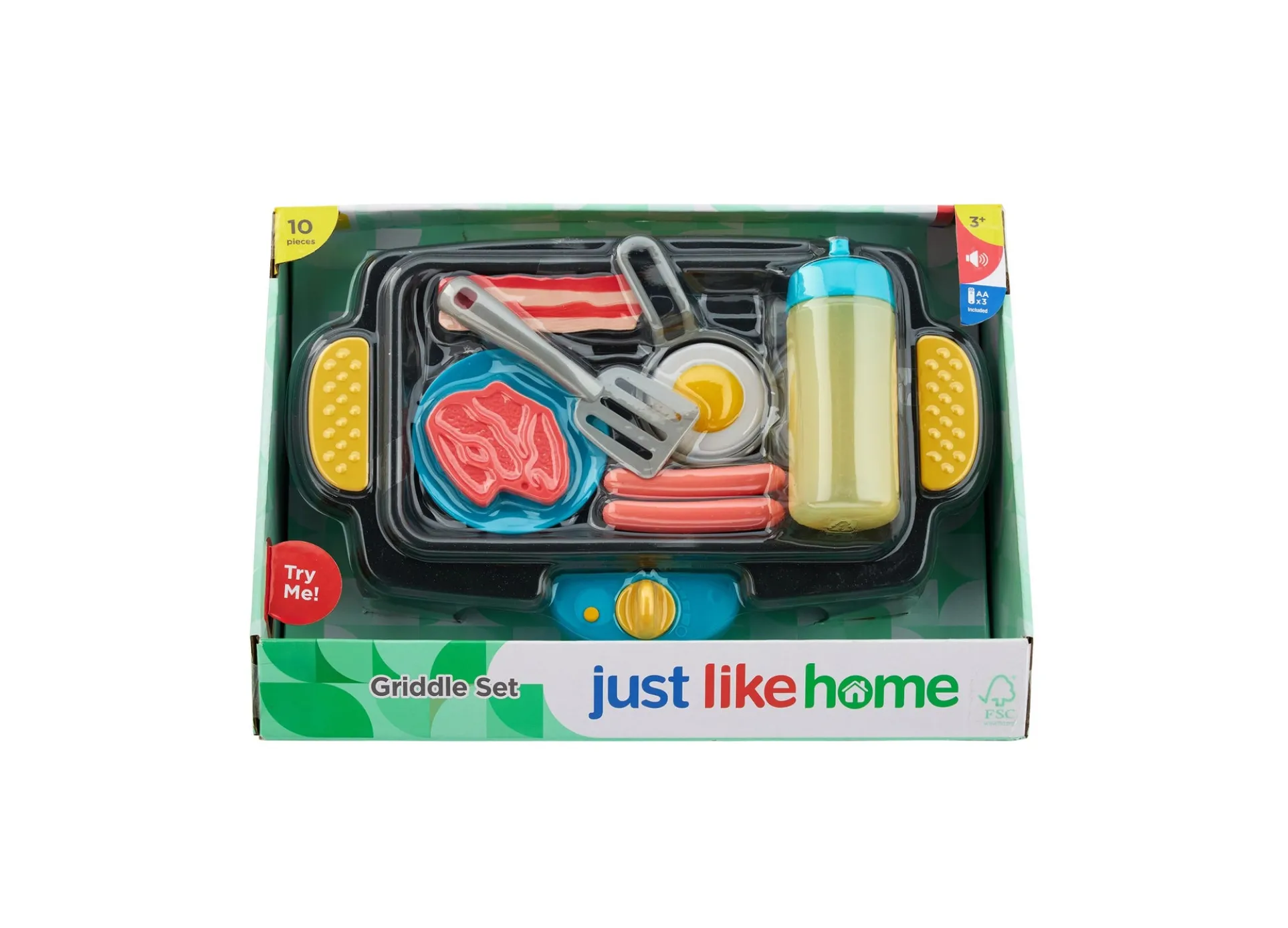 Just Like Home Interactive Griddle Playset - 9 Piece Set