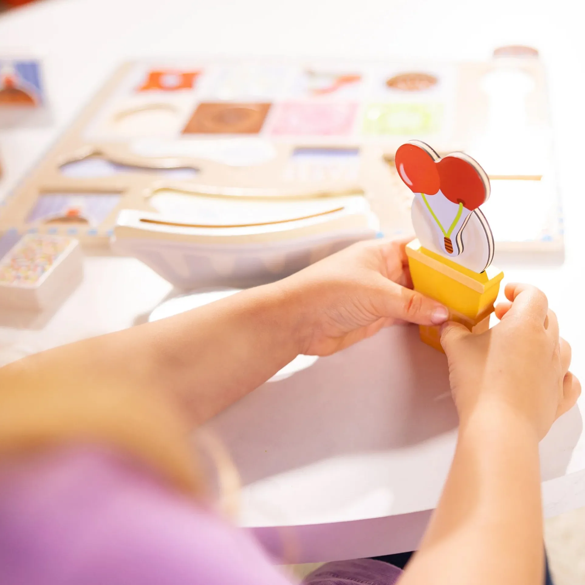 Melissa & Doug Magnetic Ice Cream Puzzle Set - Interactive Wooden Toy