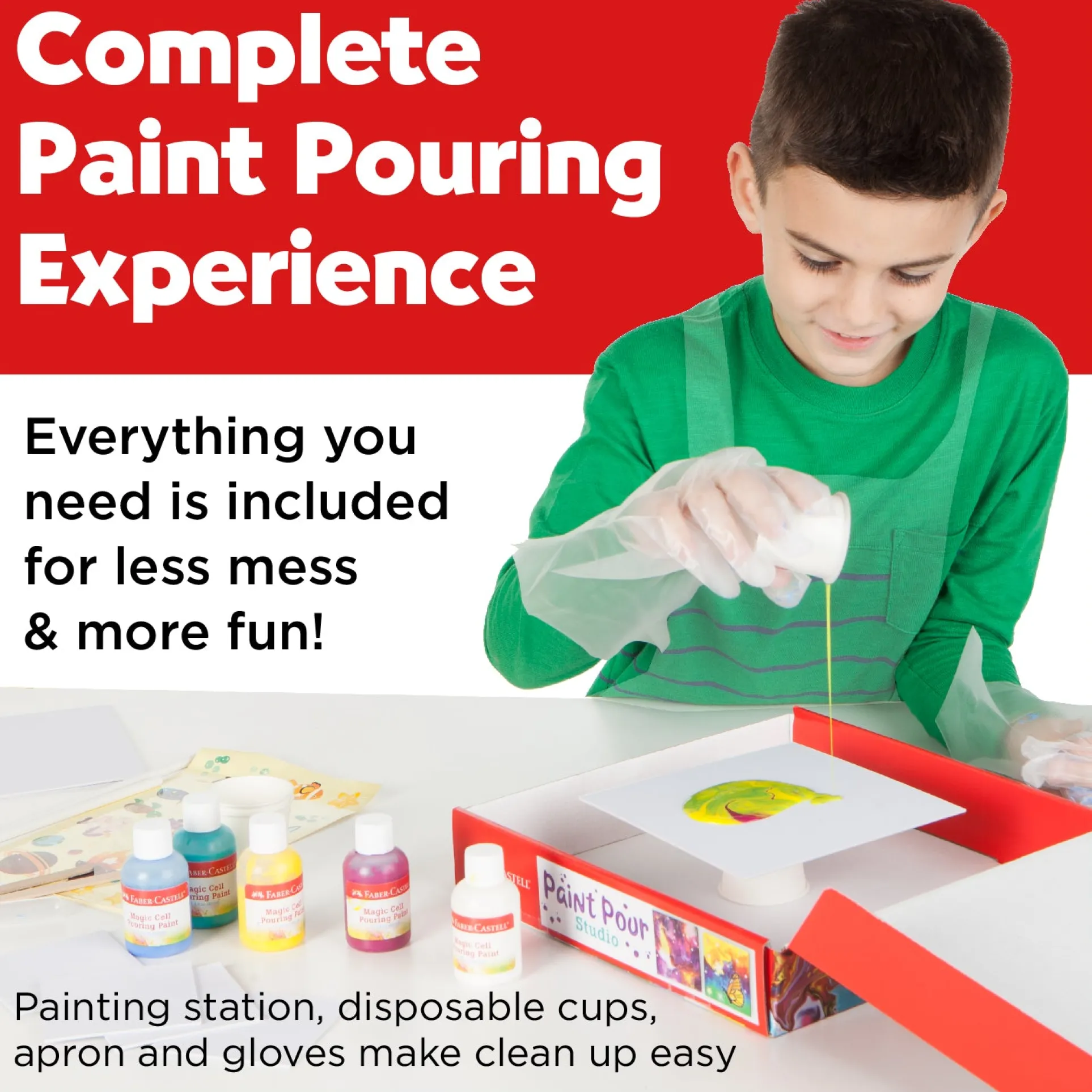 Faber-Castell Do Art Paint Pour Studio - Color Splash Kit