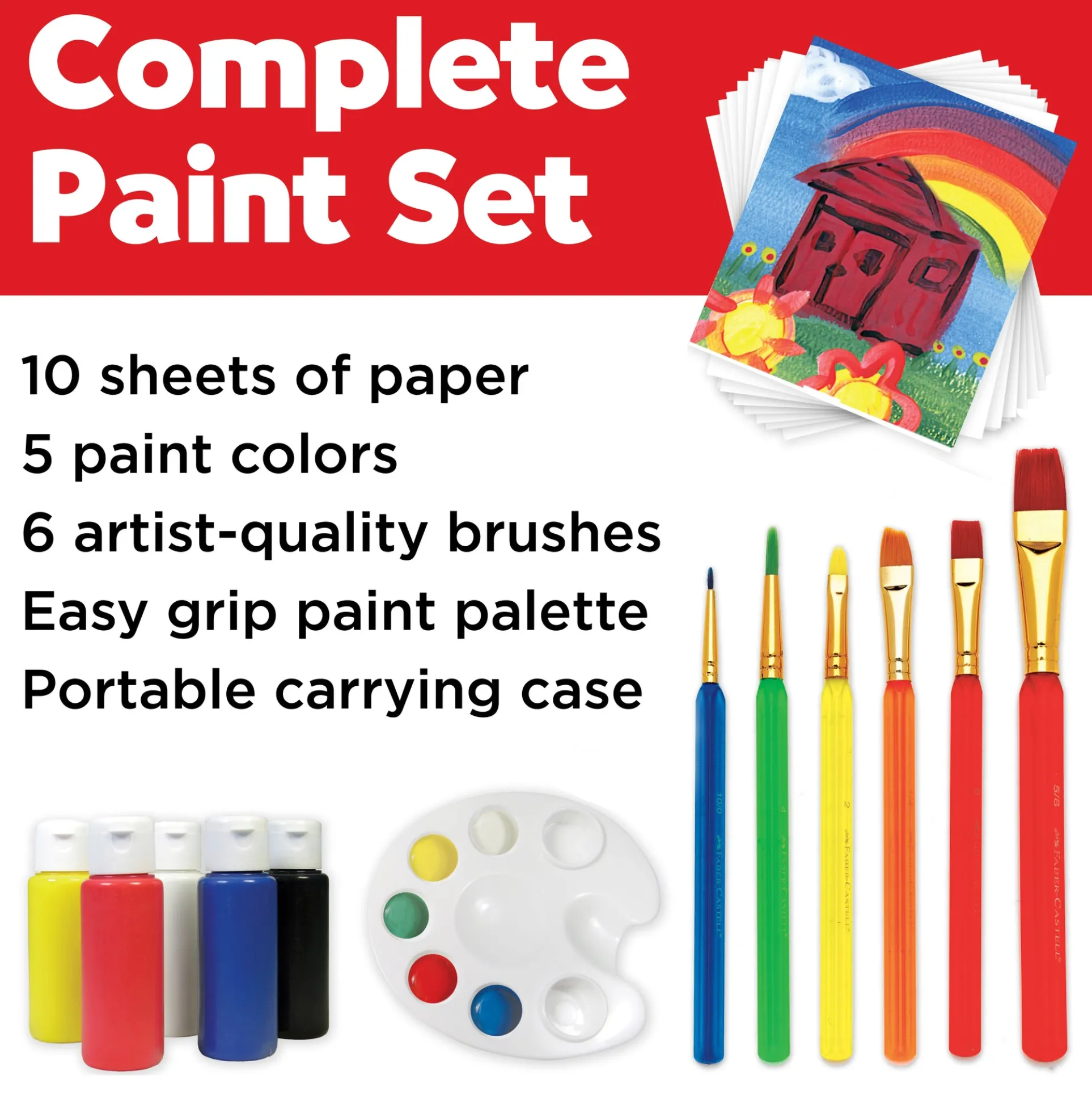 Faber-Castell Young Artist Learn to Paint Set - Complete Kit