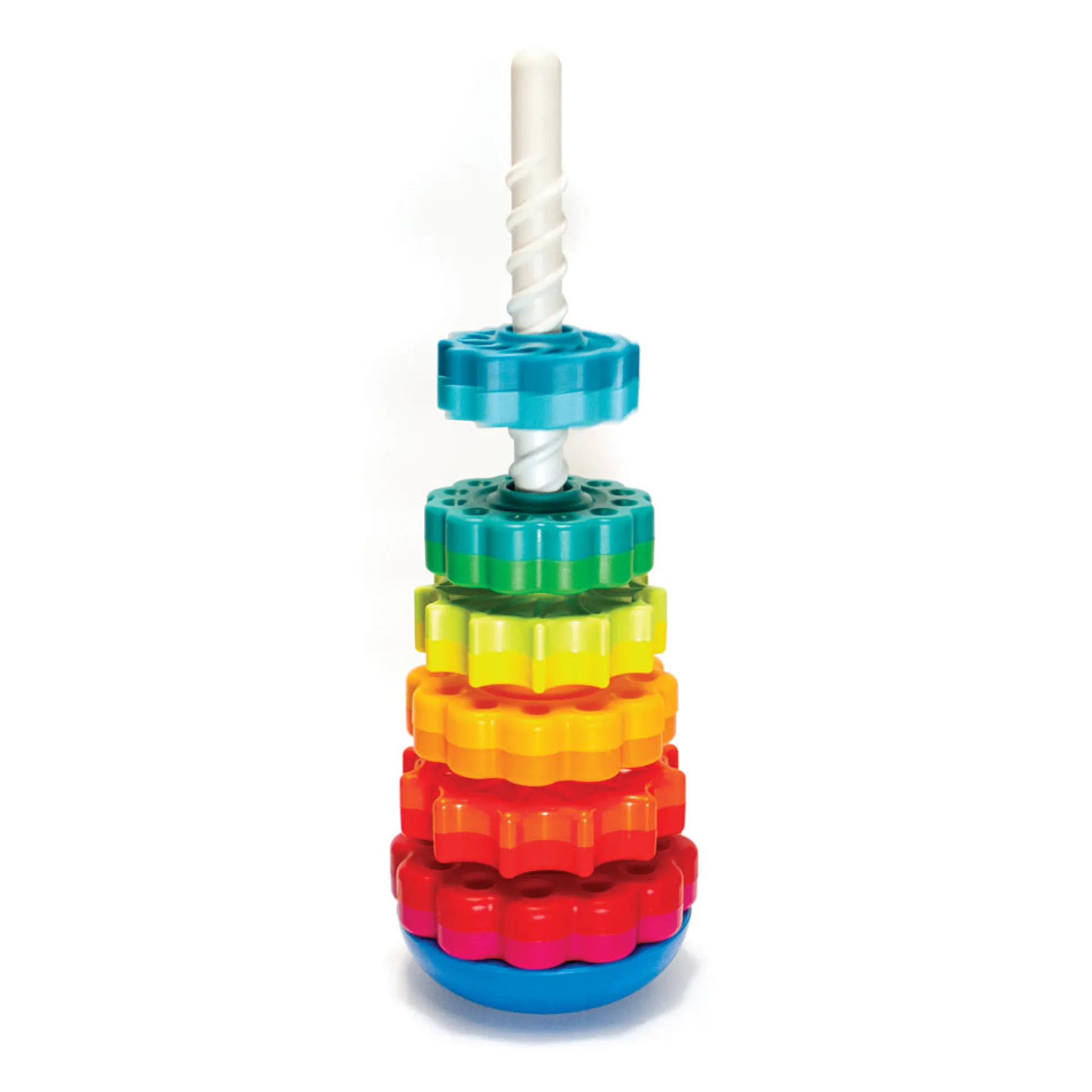 Fat Brain Toy Co. SpinAgain - Colorful Stacking Toy