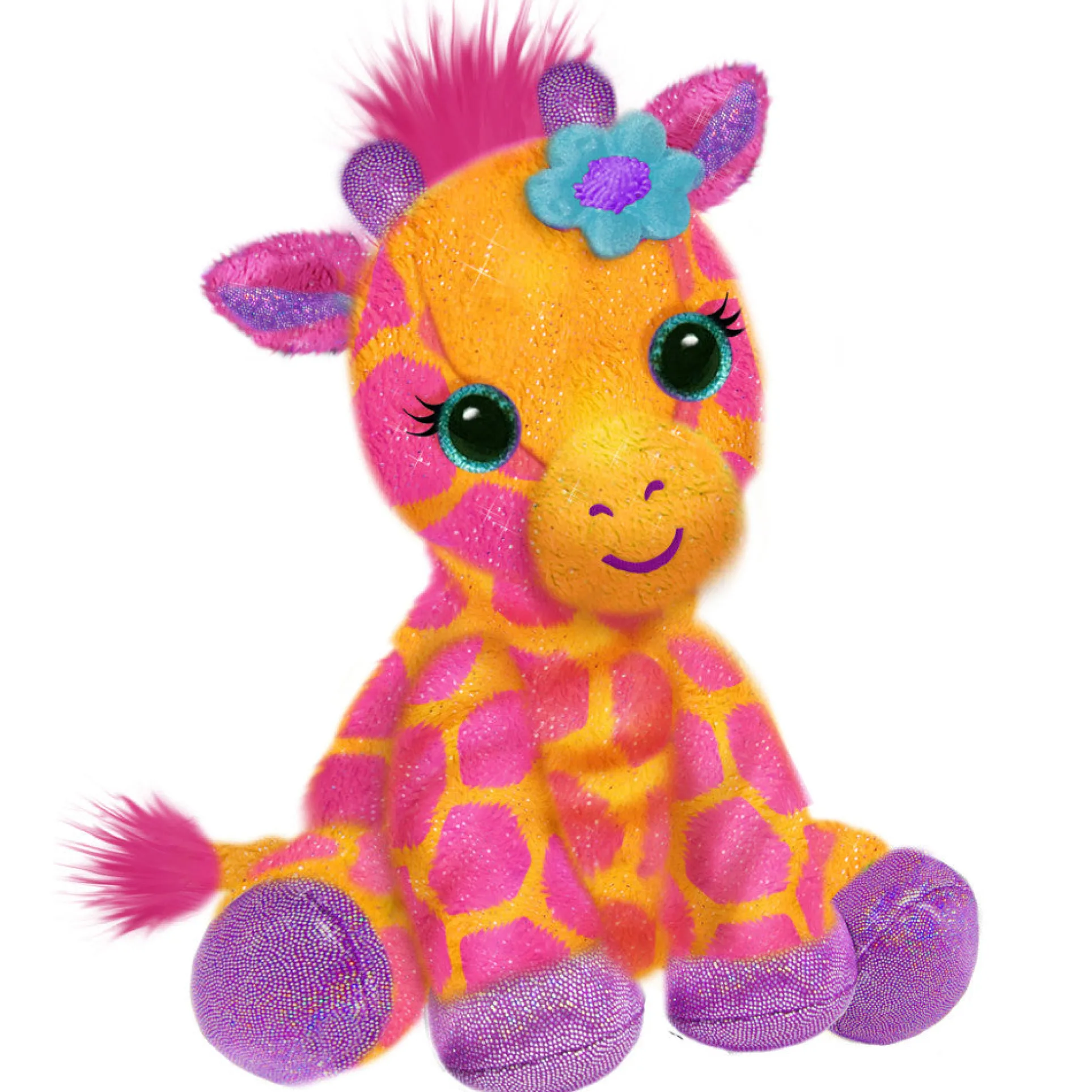First and Main FantaZOO 10 Inch Plush - Georgie Giraffe with Sparkle Accents