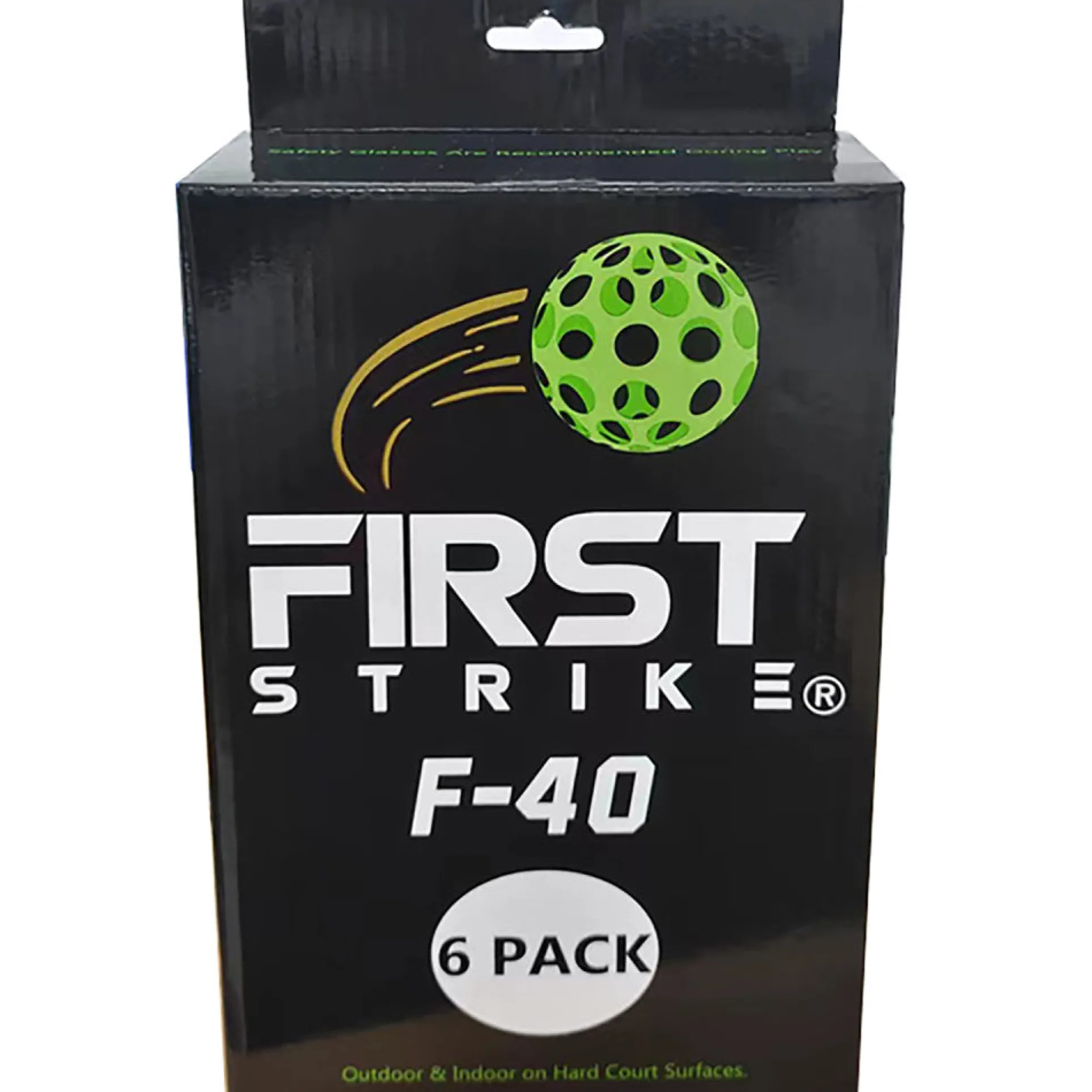 First Strike Pickleball F-40 Competition Game Balls - 6 Pack