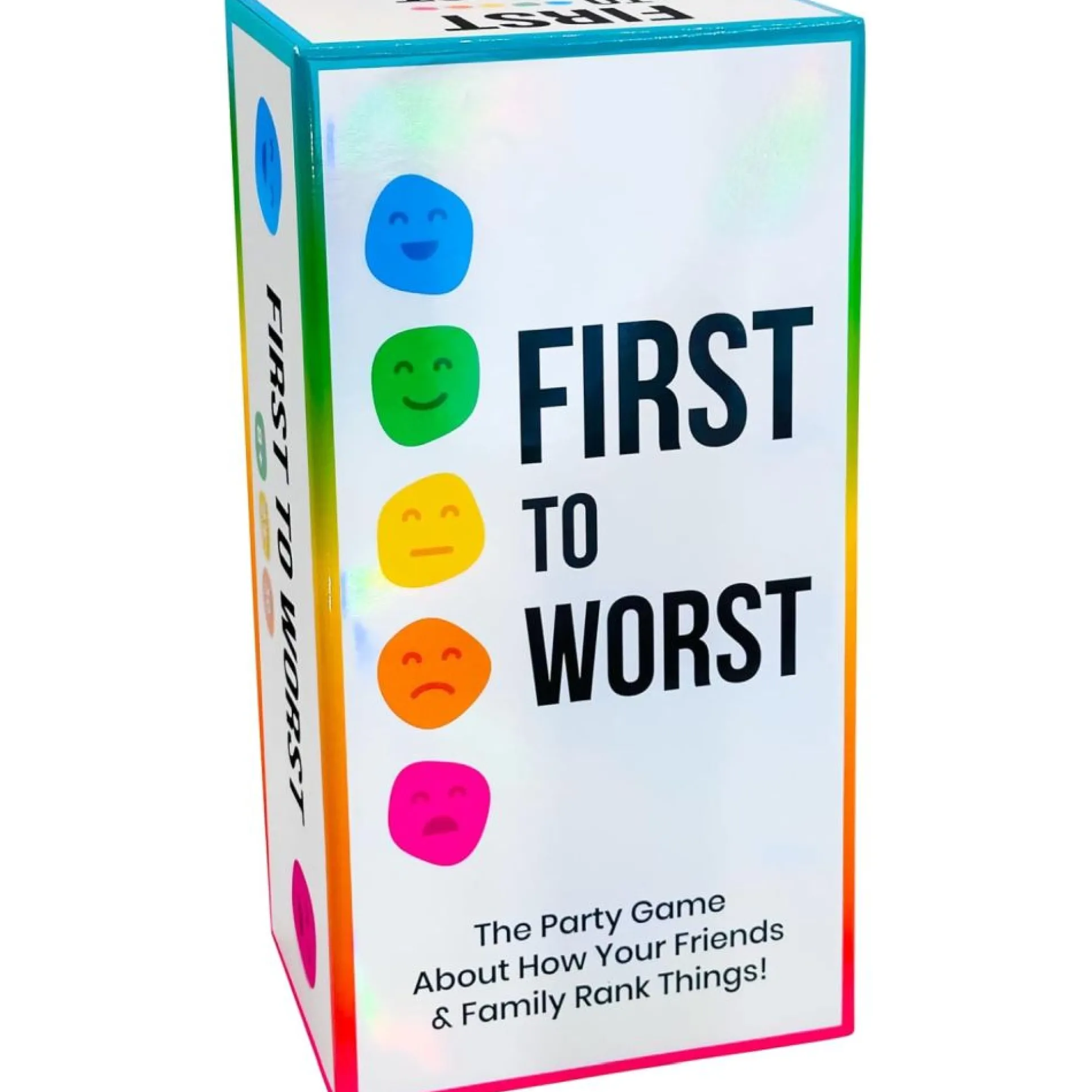 First to Worst Party Card Game - Multi-Generational Family Fun