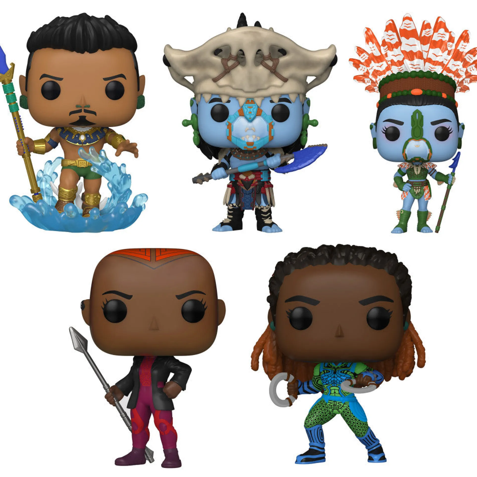 Funko POP! Marvel: Black Panther Wakanda Forever - 5 Figure Collector Set