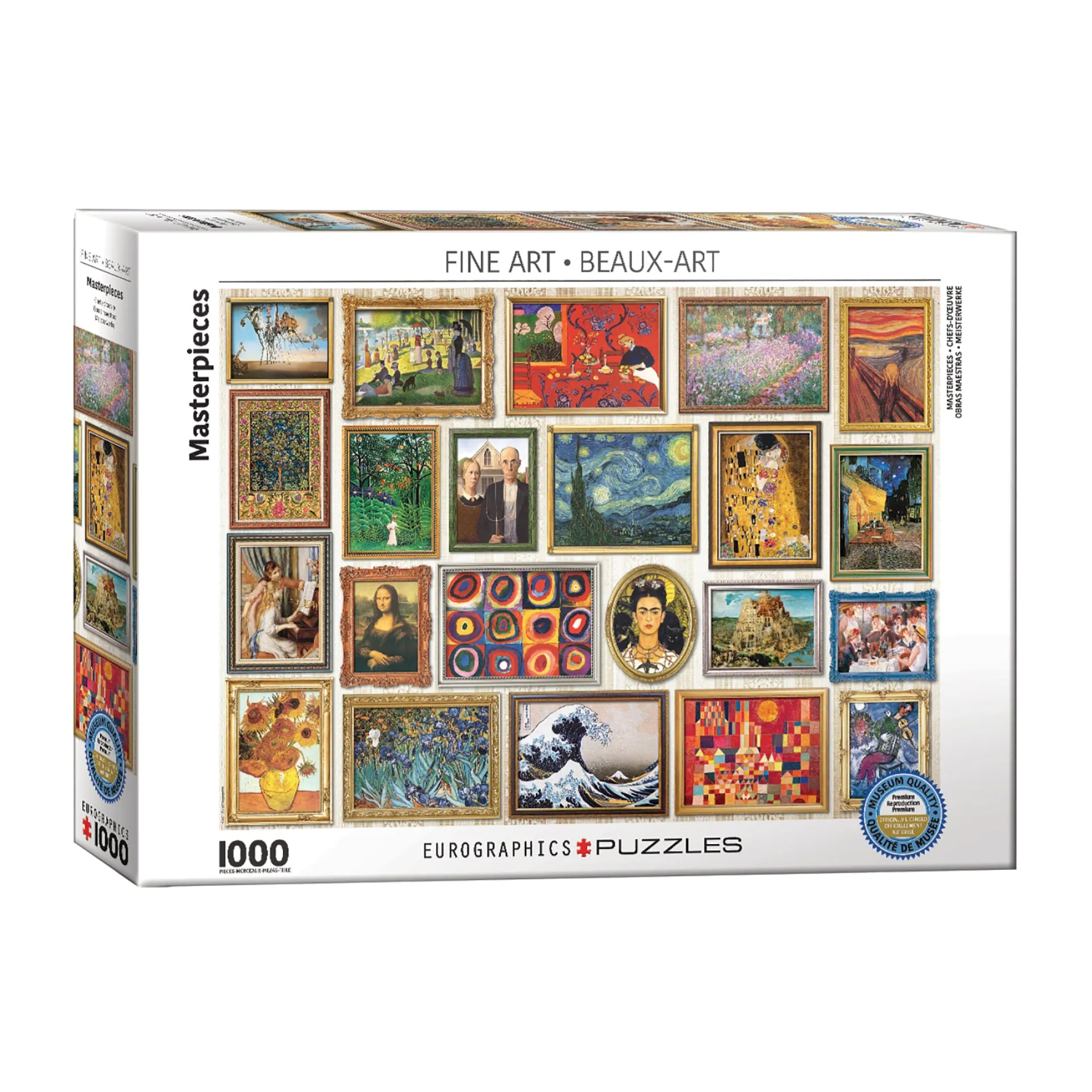 Gallery of Classics 1000-Piece Jigsaw Puzzle - Fine Art Masterpieces