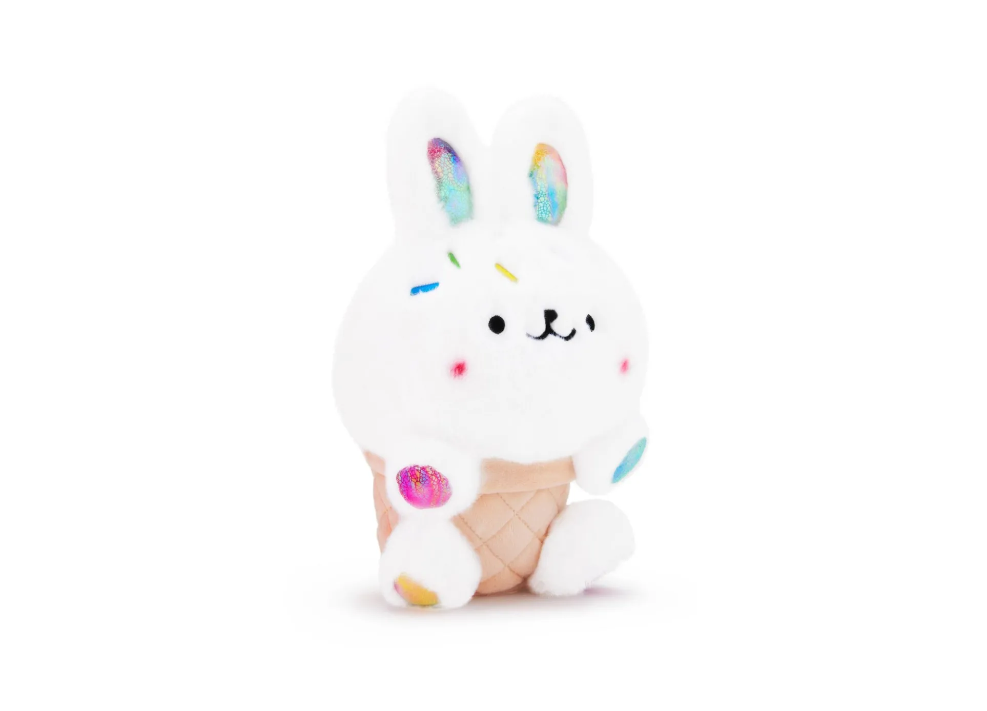 Geoffrey's Toy Box 10 inch Bunny Ice Cream Cone Plush - Sprinkle Accents