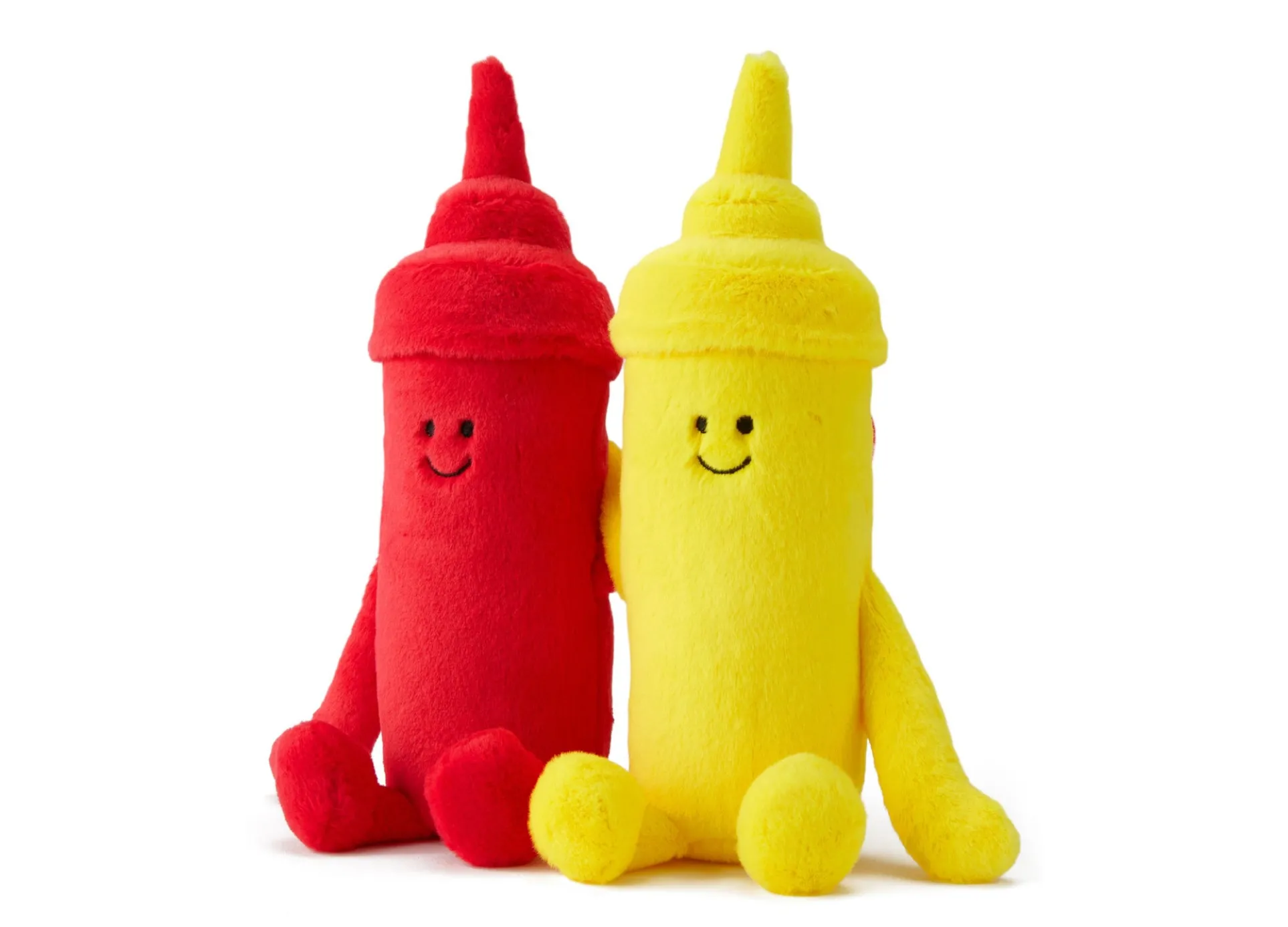 Geoffrey's Toy Box 10-Inch Plush Ketchup and Mustard Set - Cuddle Pals