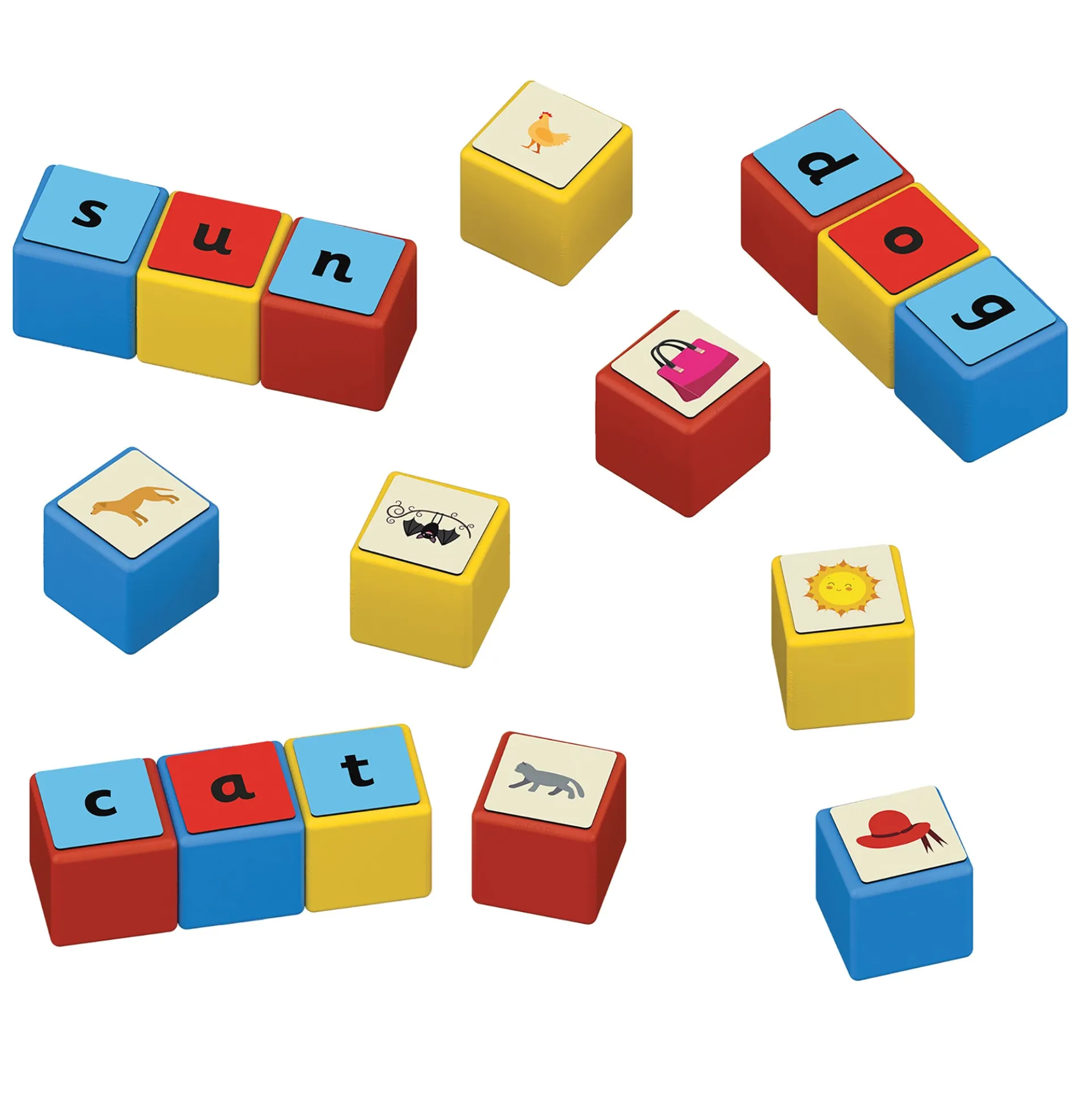 Geomag Magicube 79-Piece Word Building Set - Recycled Materials