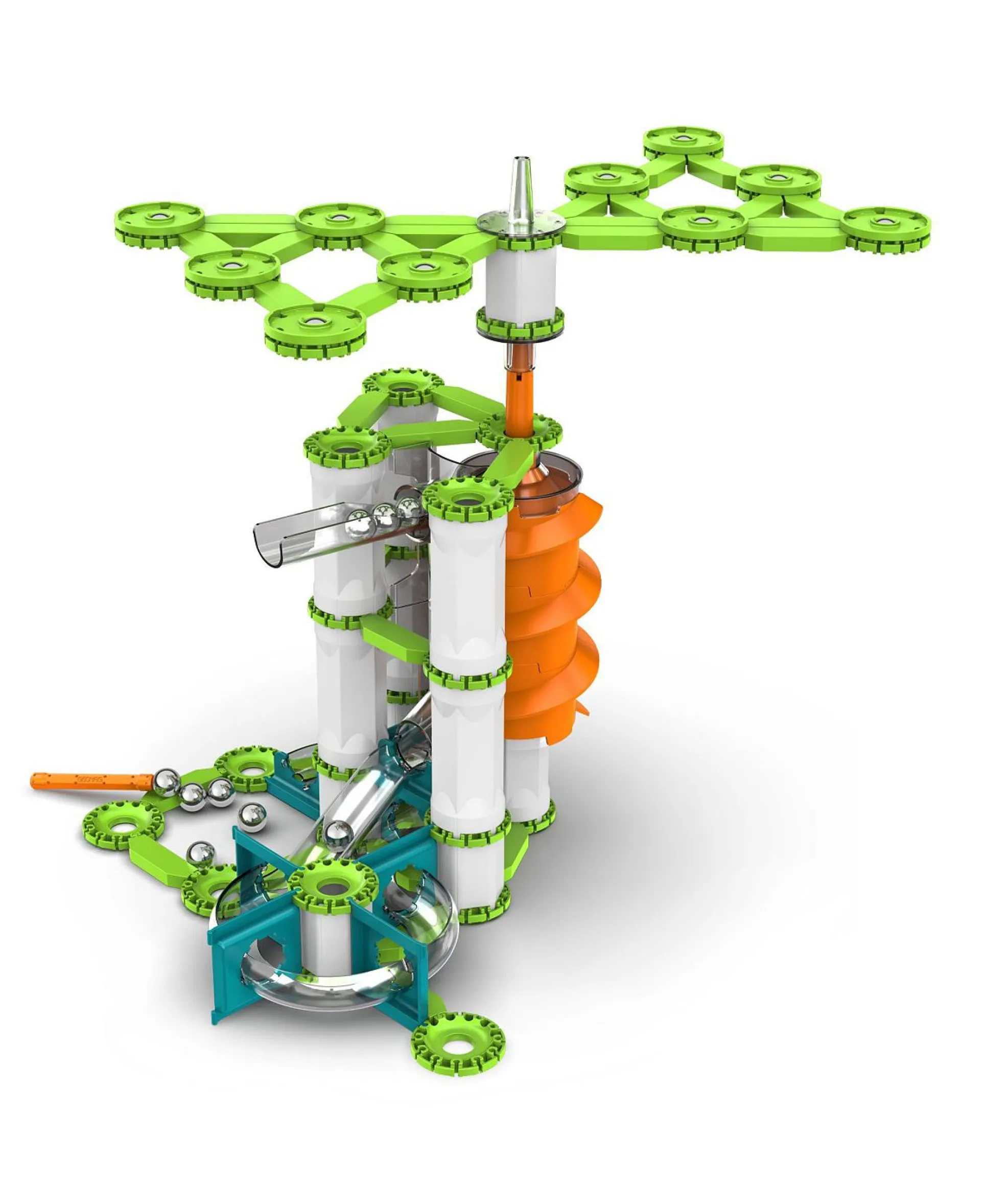 Geomag Mechanics Gravity 183-Piece Vertical Motor Set - Recycled