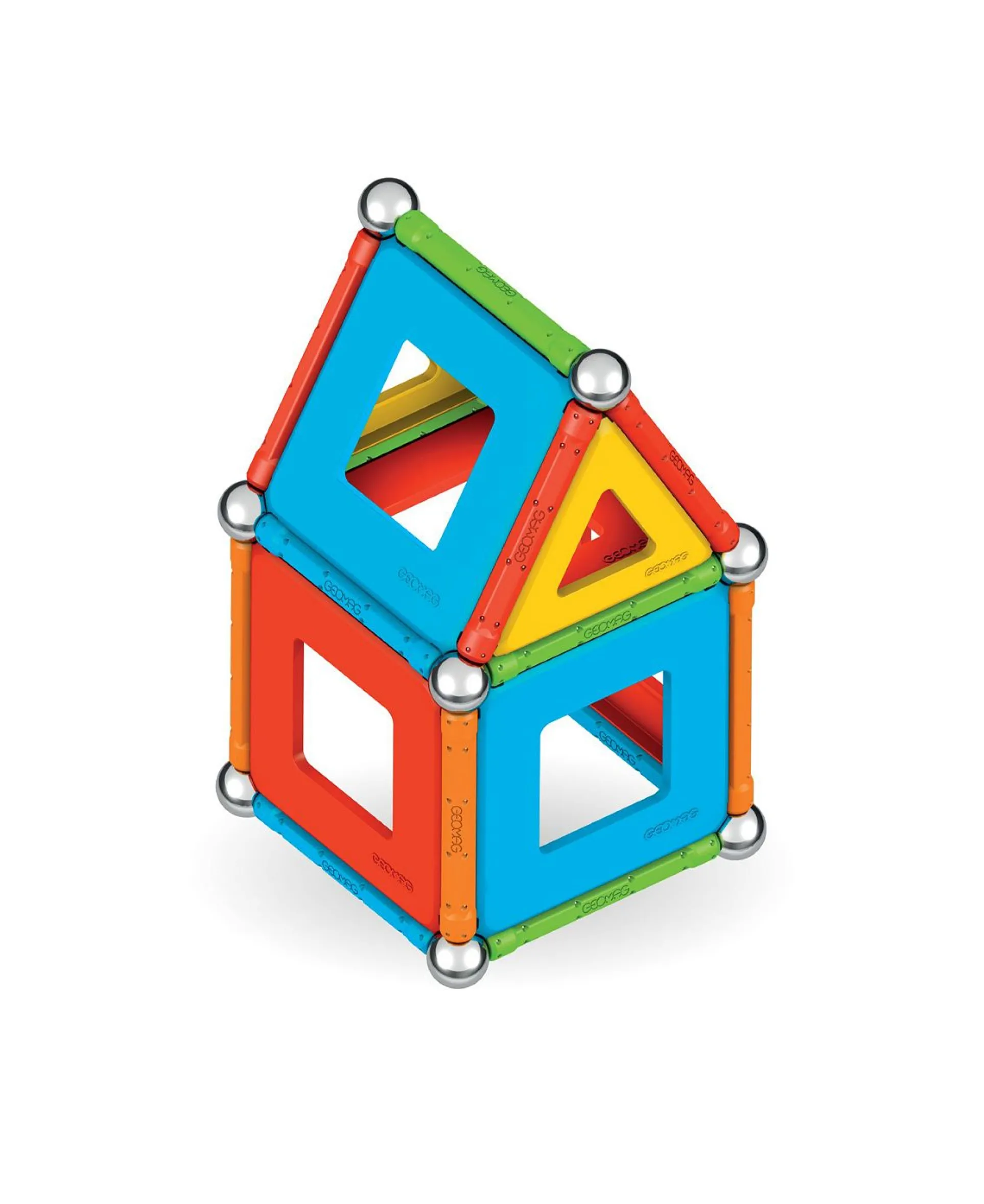 Geomag Supercolor Recycled Magnetic Building Set - 78 Pieces