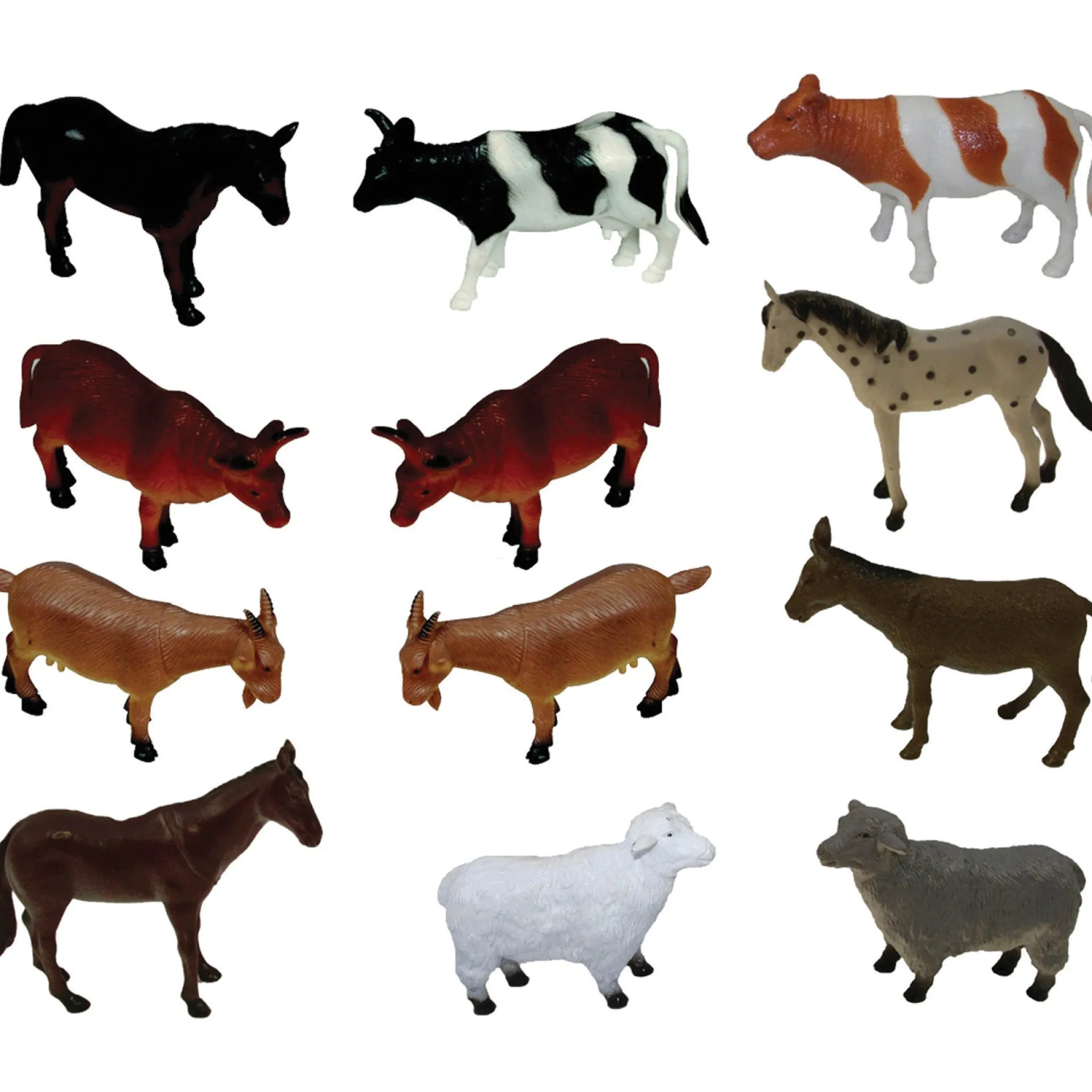 Get Ready Kids Delightful Farm Animals Playset, Set of 12