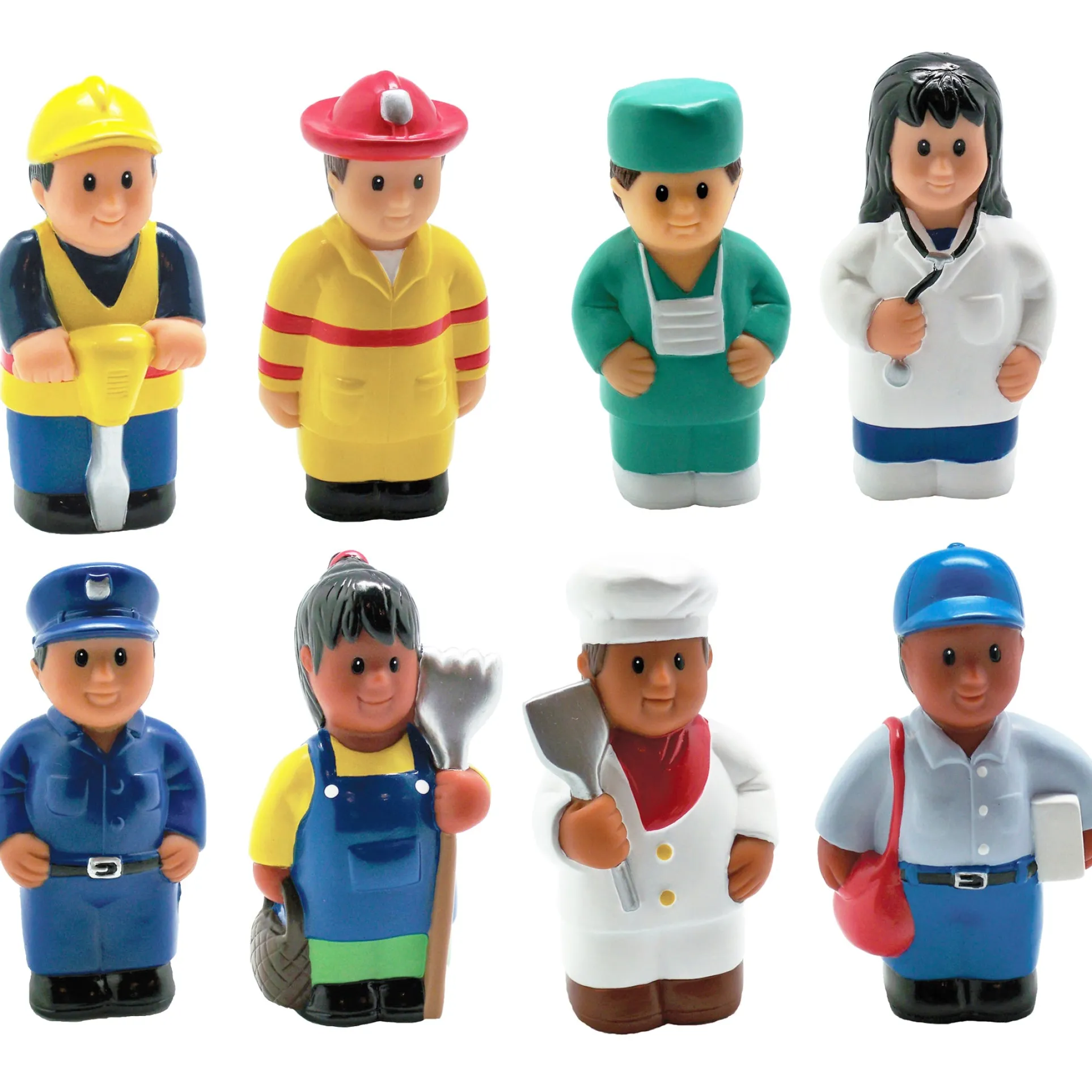 Get Ready Kids Multicultural Community Helper Figures - Set of 8