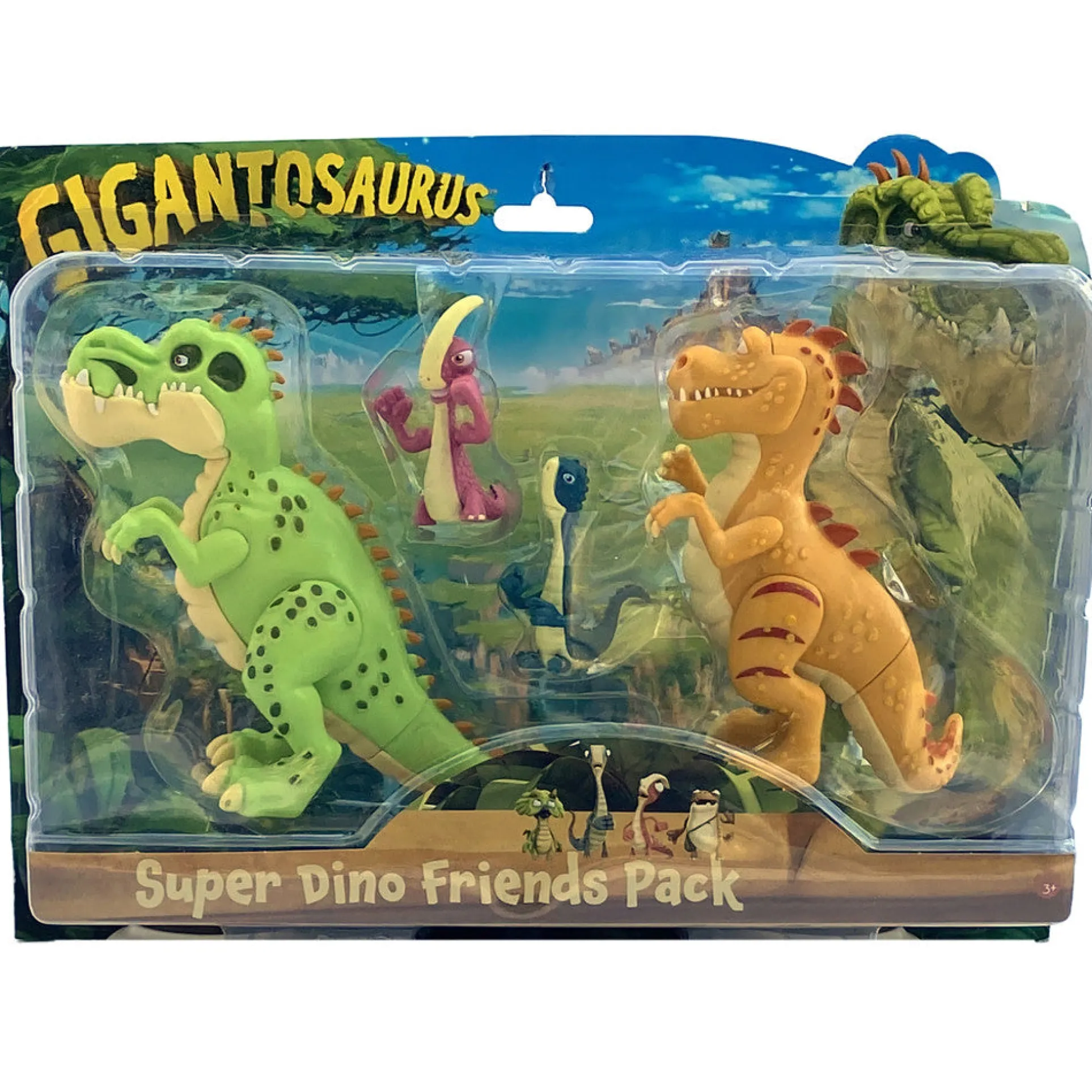 Gigantosaurus Super Dino Friends Action Figure Pack - 4 Piece Set