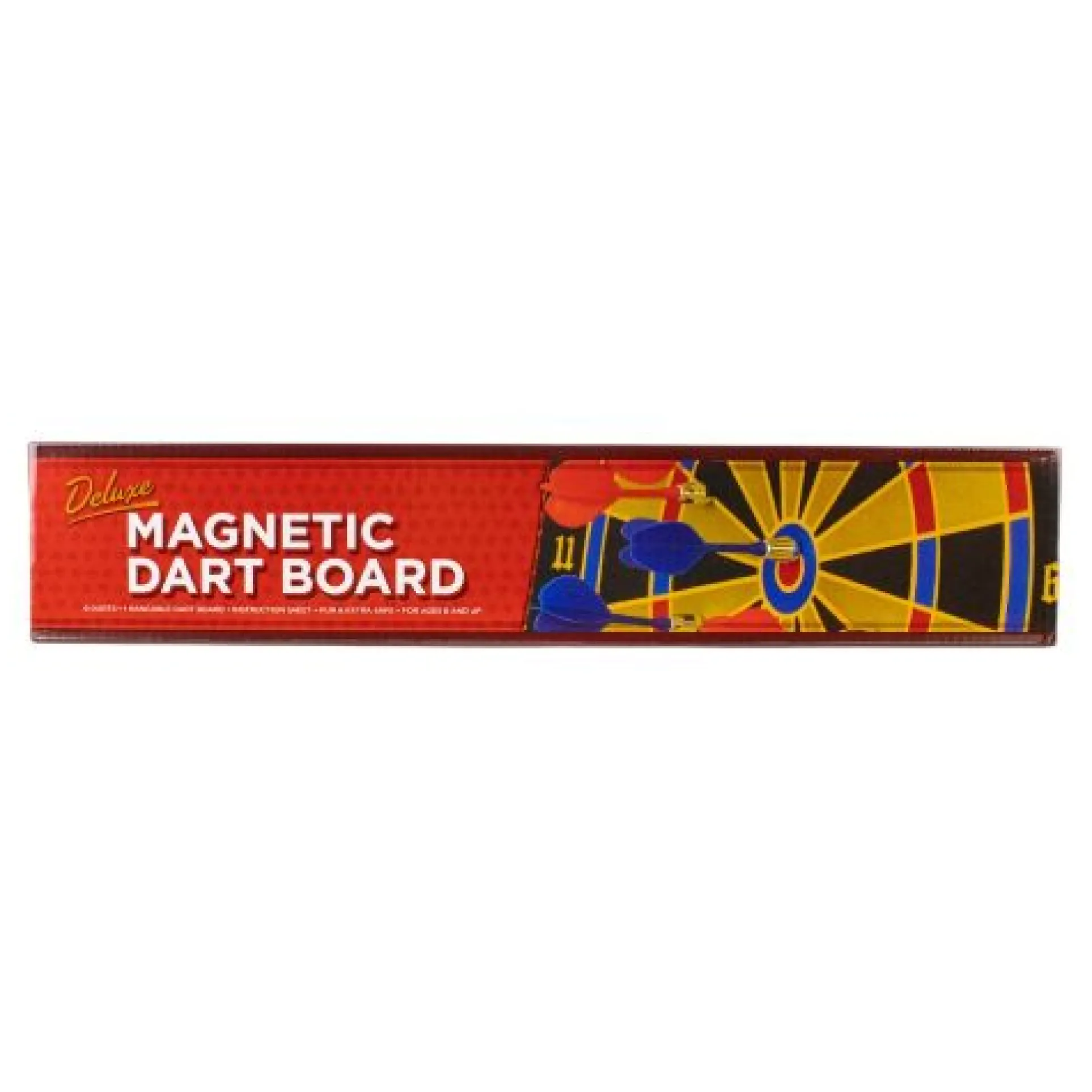 Go! Games Deluxe Magnetic Dart Board Set | 15 Inch | Family Safe Darts