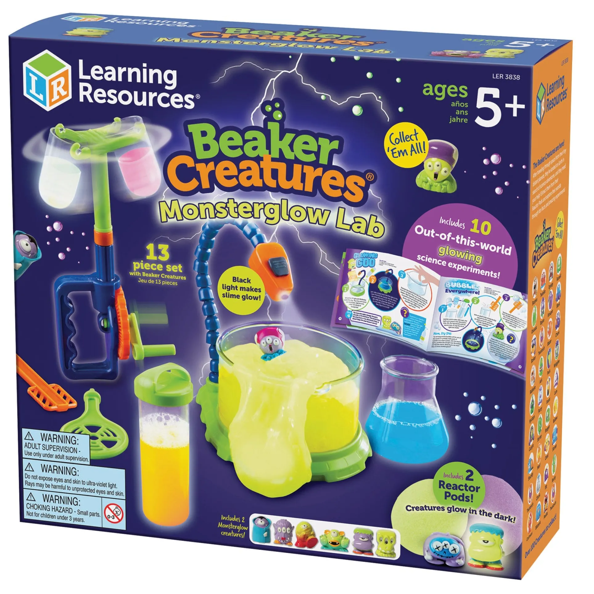 Learning Resources Beaker Creatures Monster Glow Lab Kit