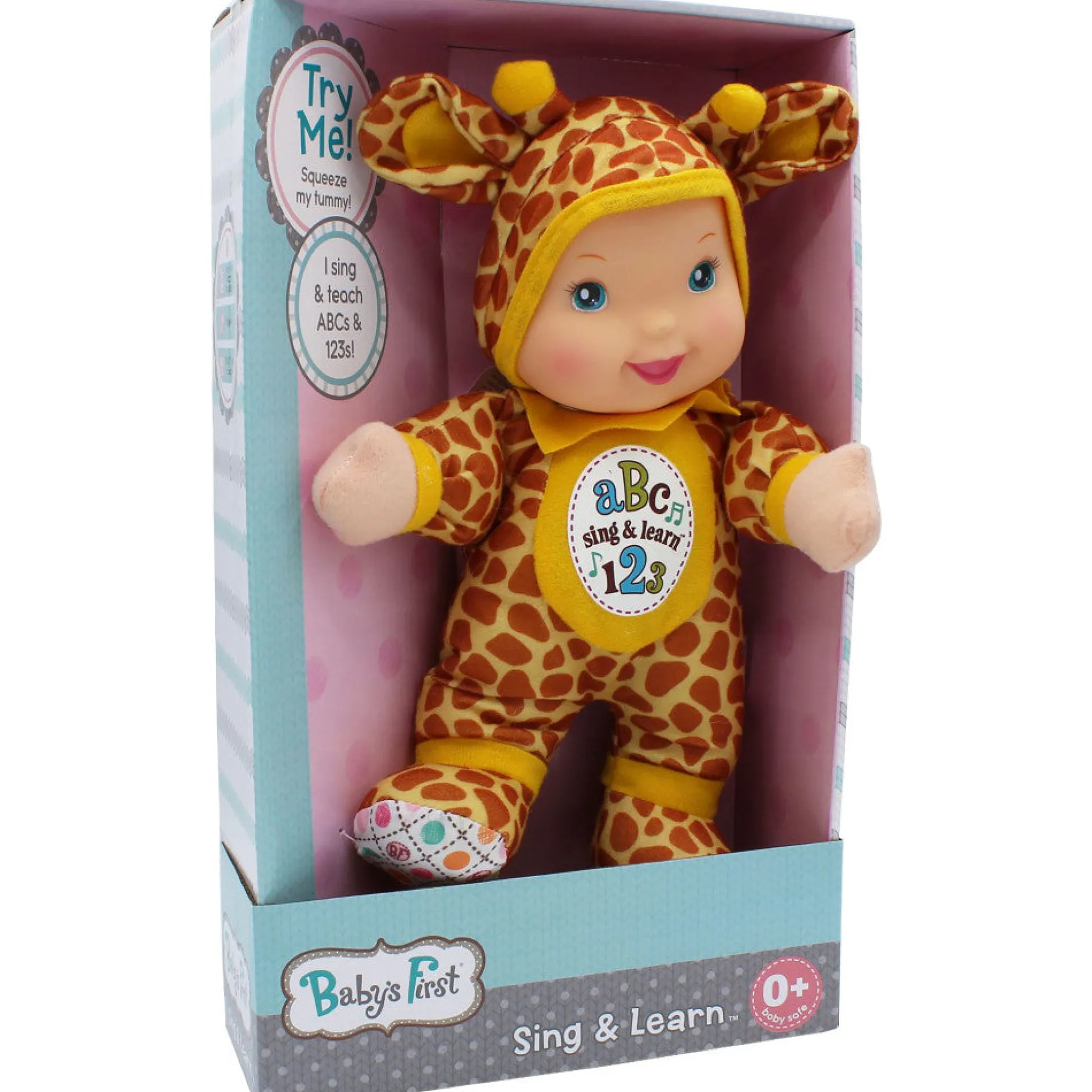 Goldberger Baby's First Sing & Learn Giraffe - Interactive Learning Doll
