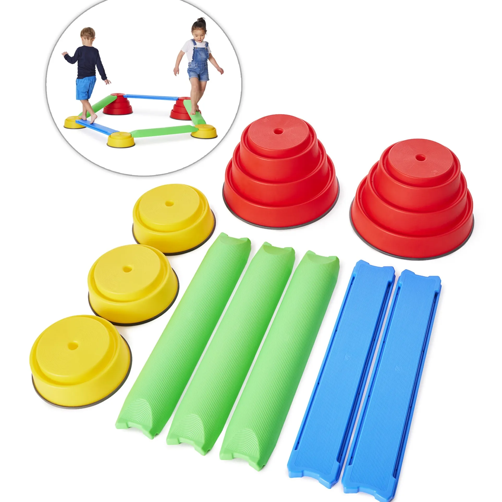 GONGE Build N Balance Beginner Set - Adventure Awaits on Every Beam!