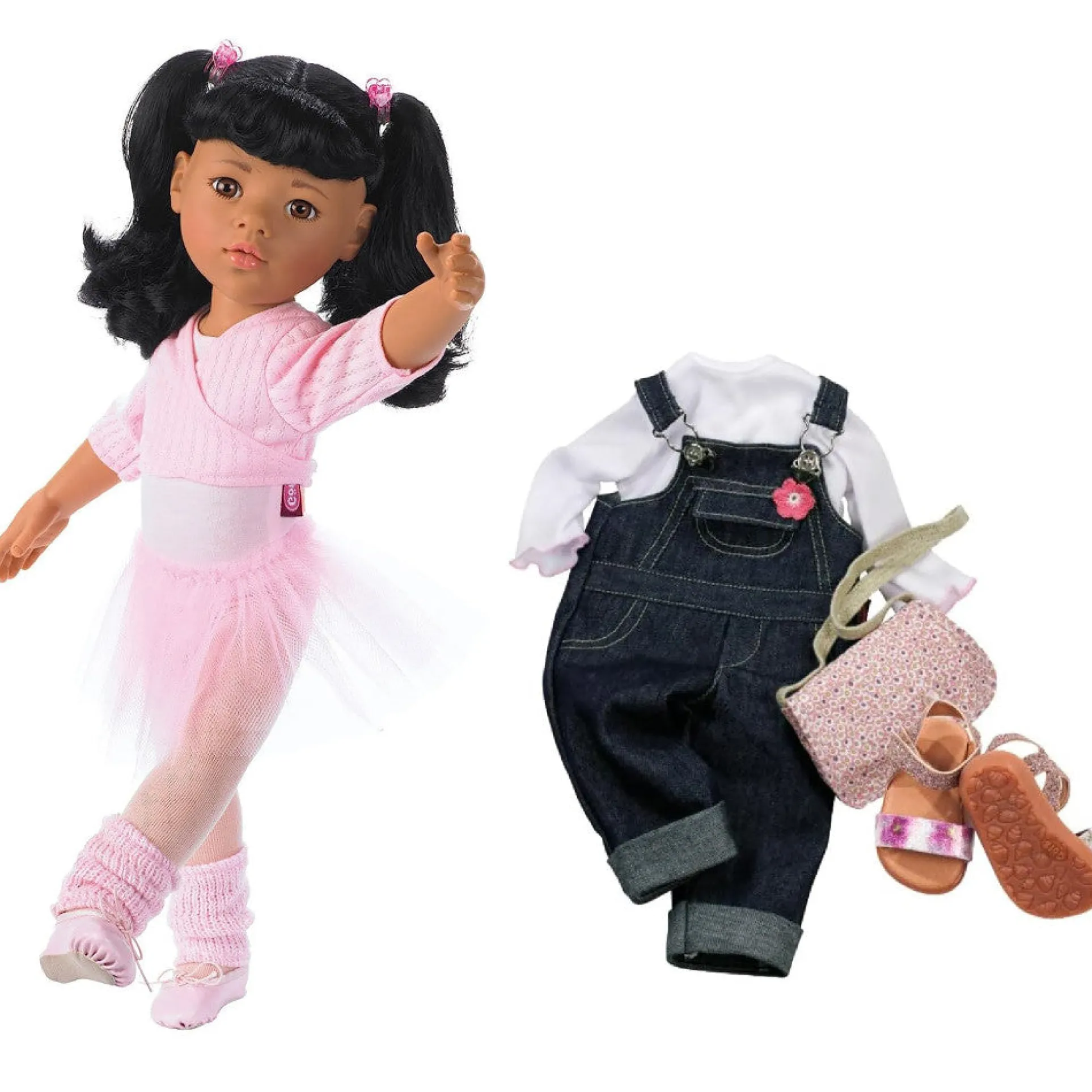 Gotz 19.5 inch Ballet-Themed Doll - Hannah with Black Hair and Bangs