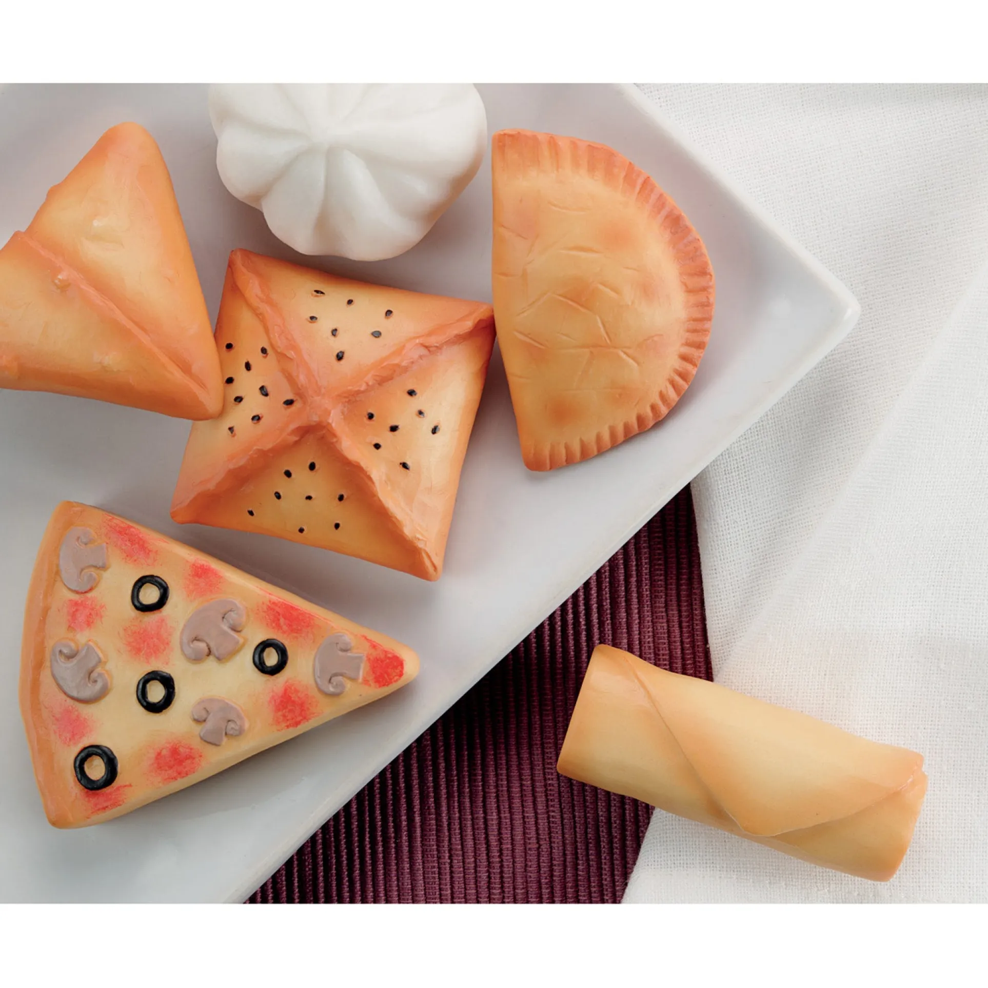 Yellow Door Sensory Play Stones - Foods of the World - Multicultural Learning Toy