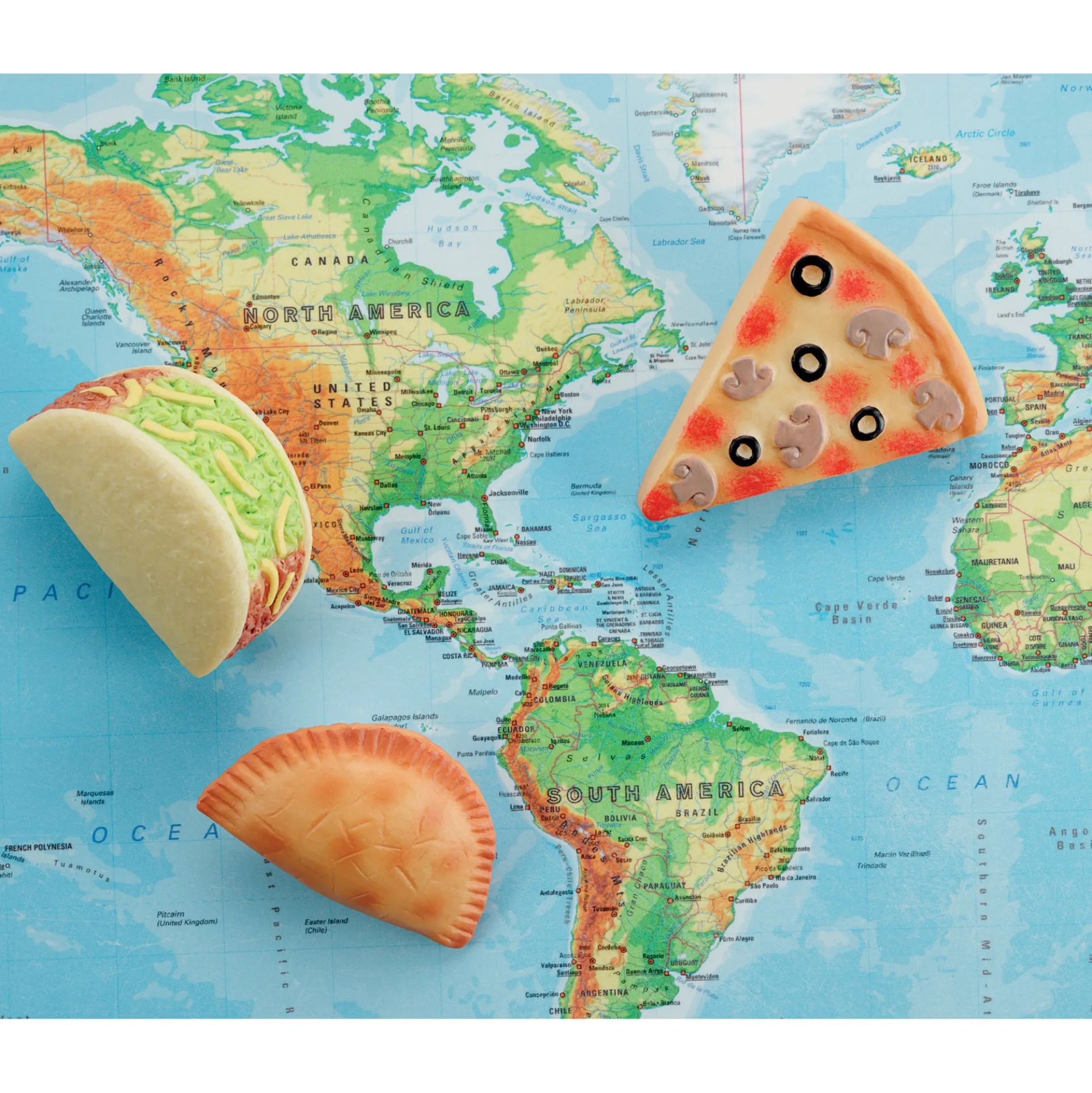 Yellow Door Sensory Play Stones - Foods of the World - Multicultural Learning Toy