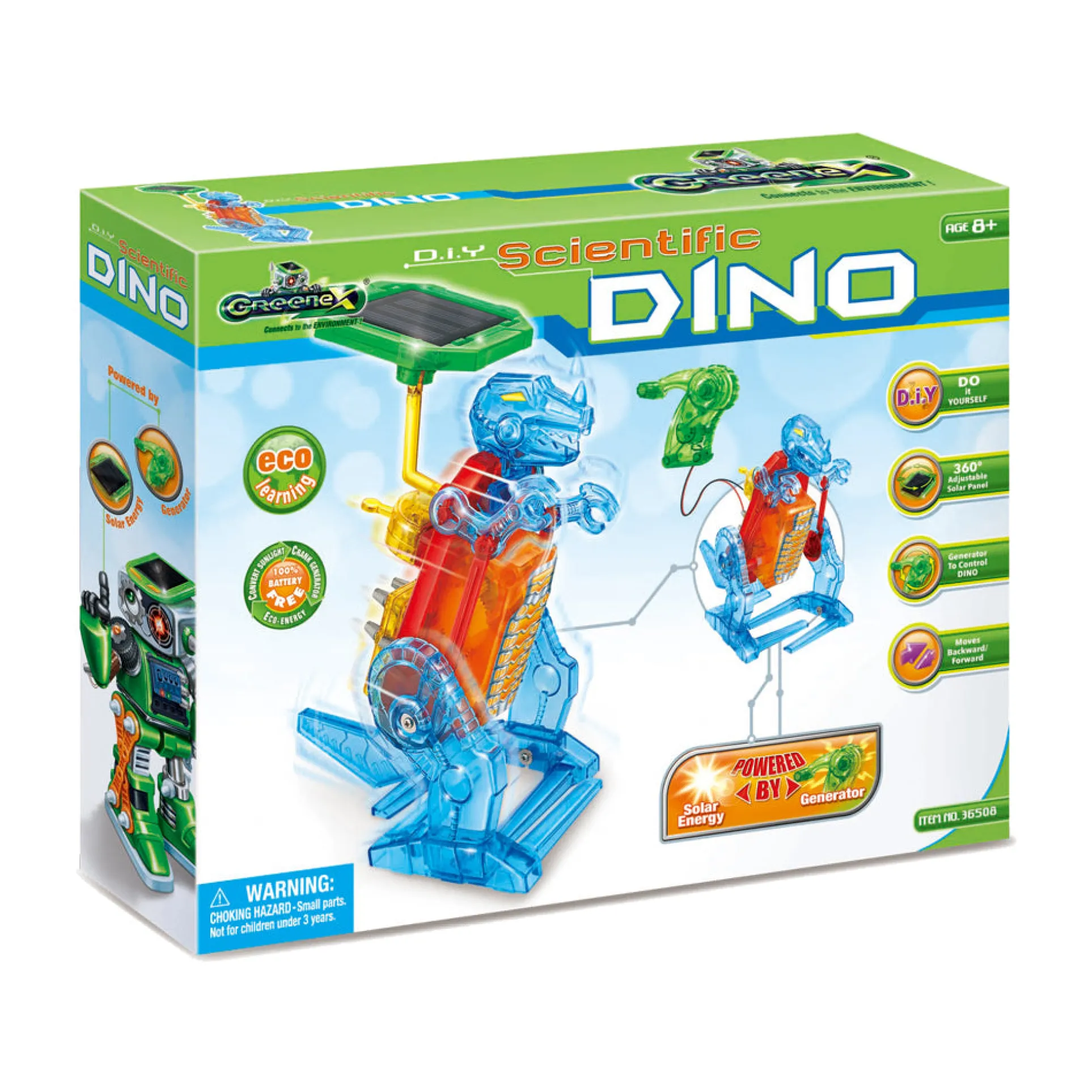 Greenex DIY Scientific Dino Solar-Powered Robotic Kit