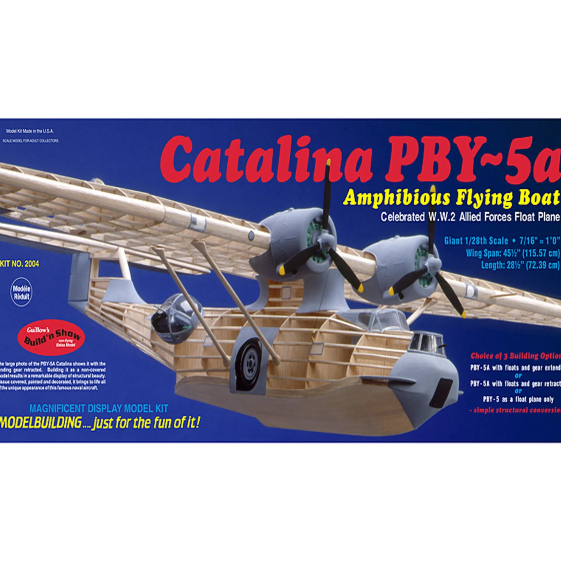 Guillow's PBY-5a Catalina 1/28 Scale Model Kit