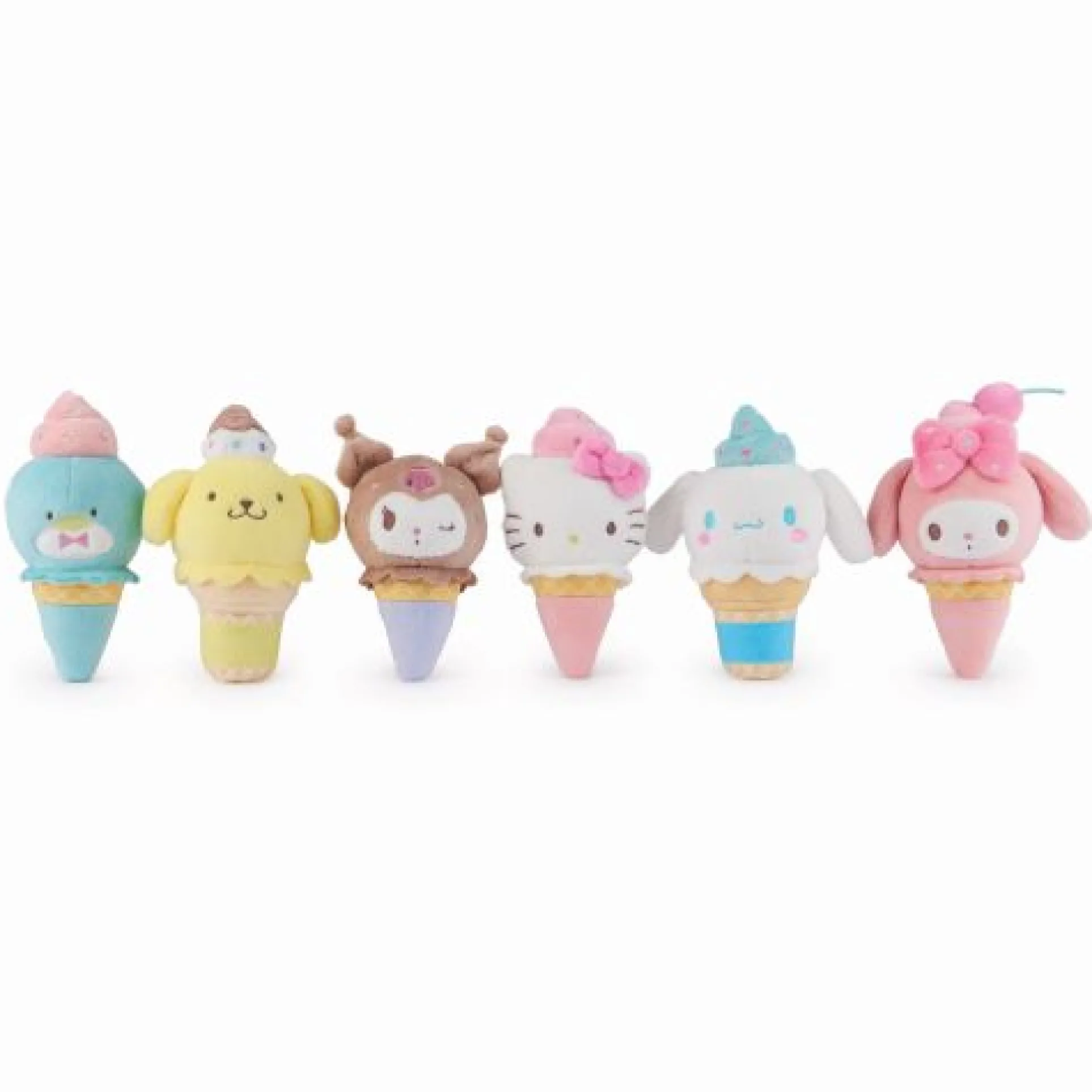 Gund Sanrio 4 Inch Ice Cream Surprise Plush Keychain - Assorted Characters