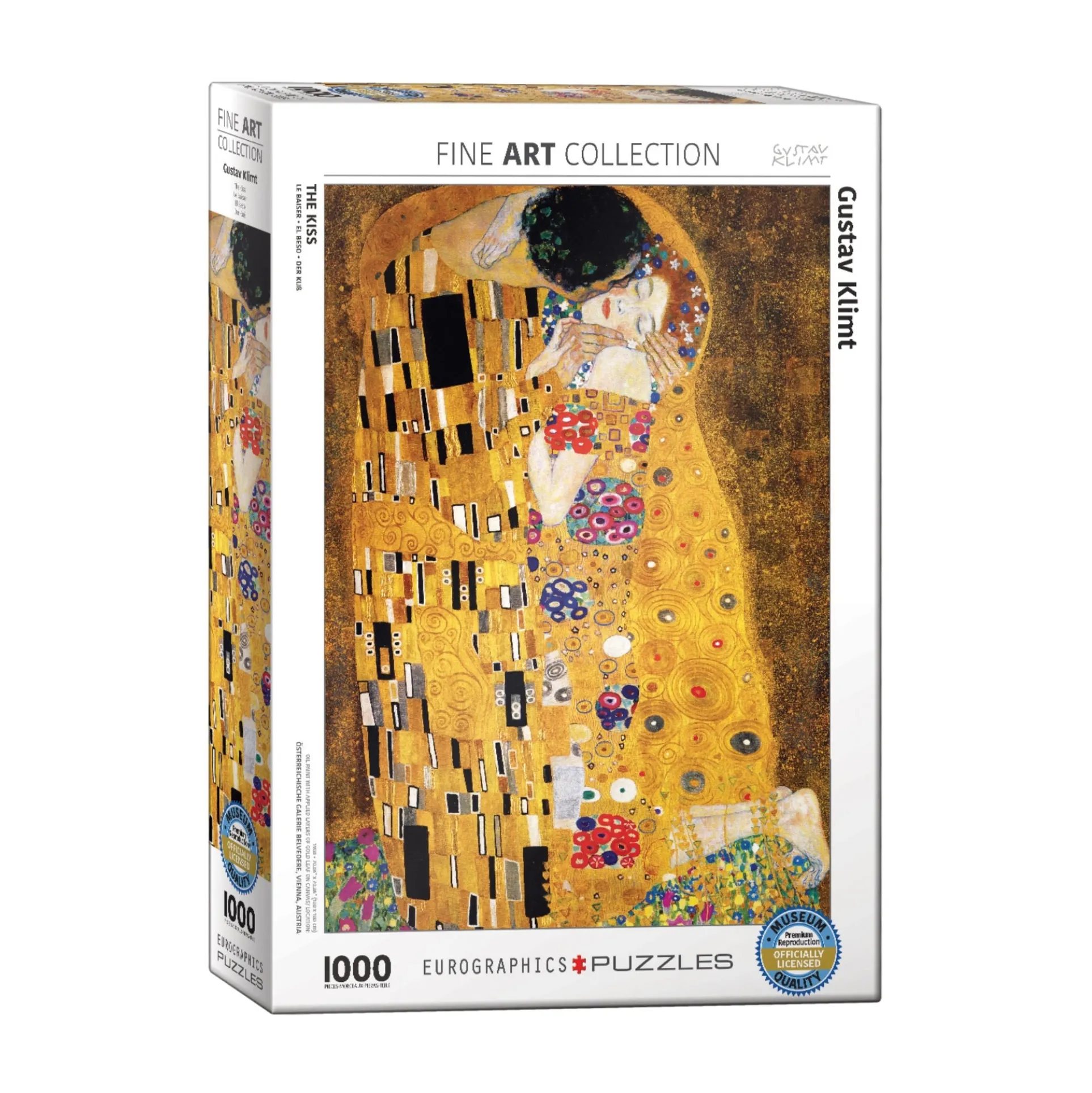 Gustav Klimt The Kiss Jigsaw Puzzle - 1000 pc