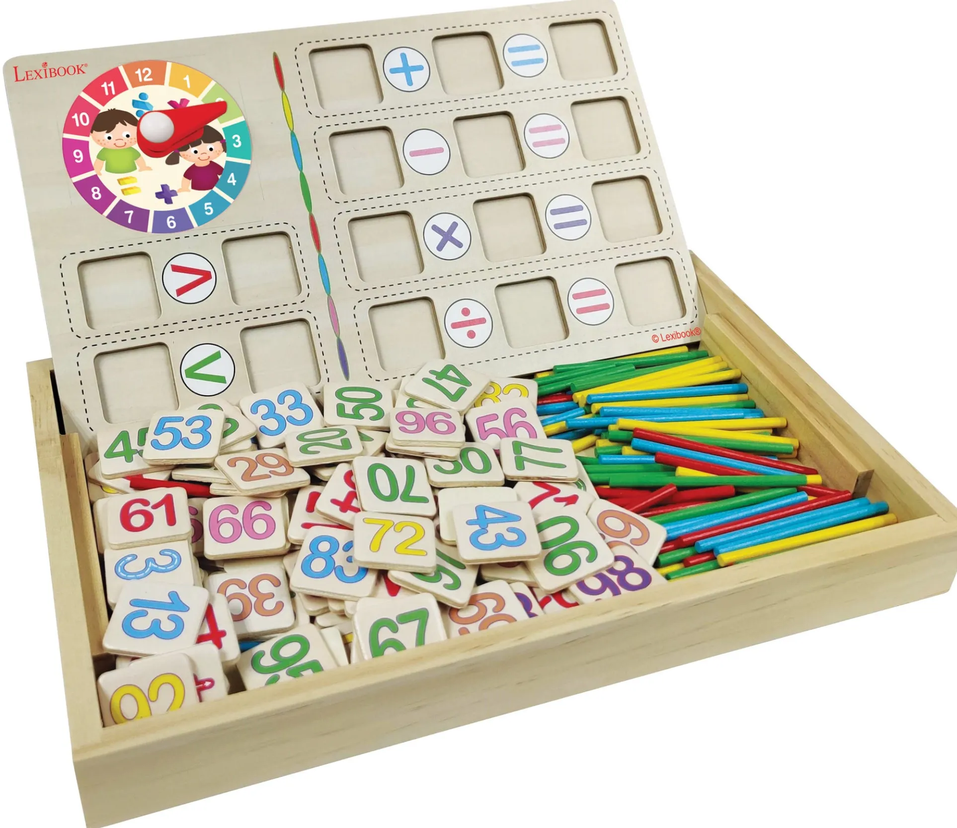 Lexibook Bio Toys Math School - Educational Wooden Activity Set