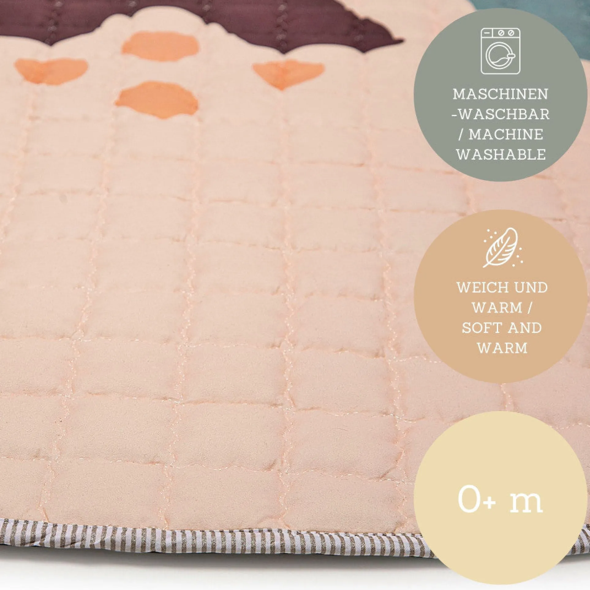 Hakuna Matte Quilted Playmat - Boho Rainbow Extravaganza