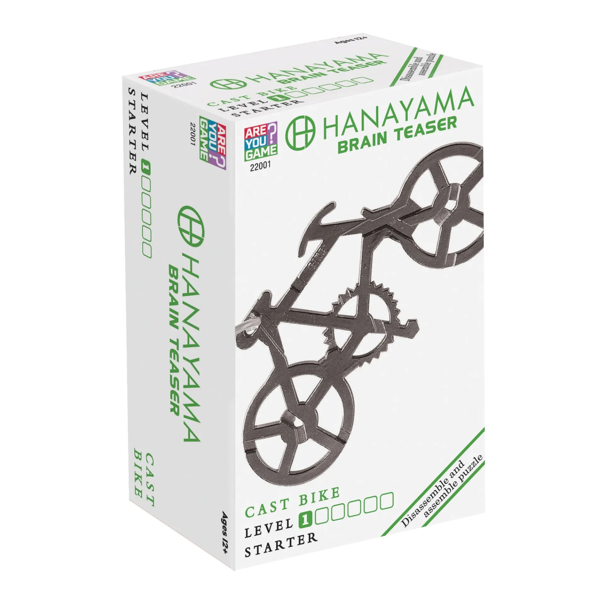 Hanayama Level 1 Cast Puzzle - Bike, Master Your Paths