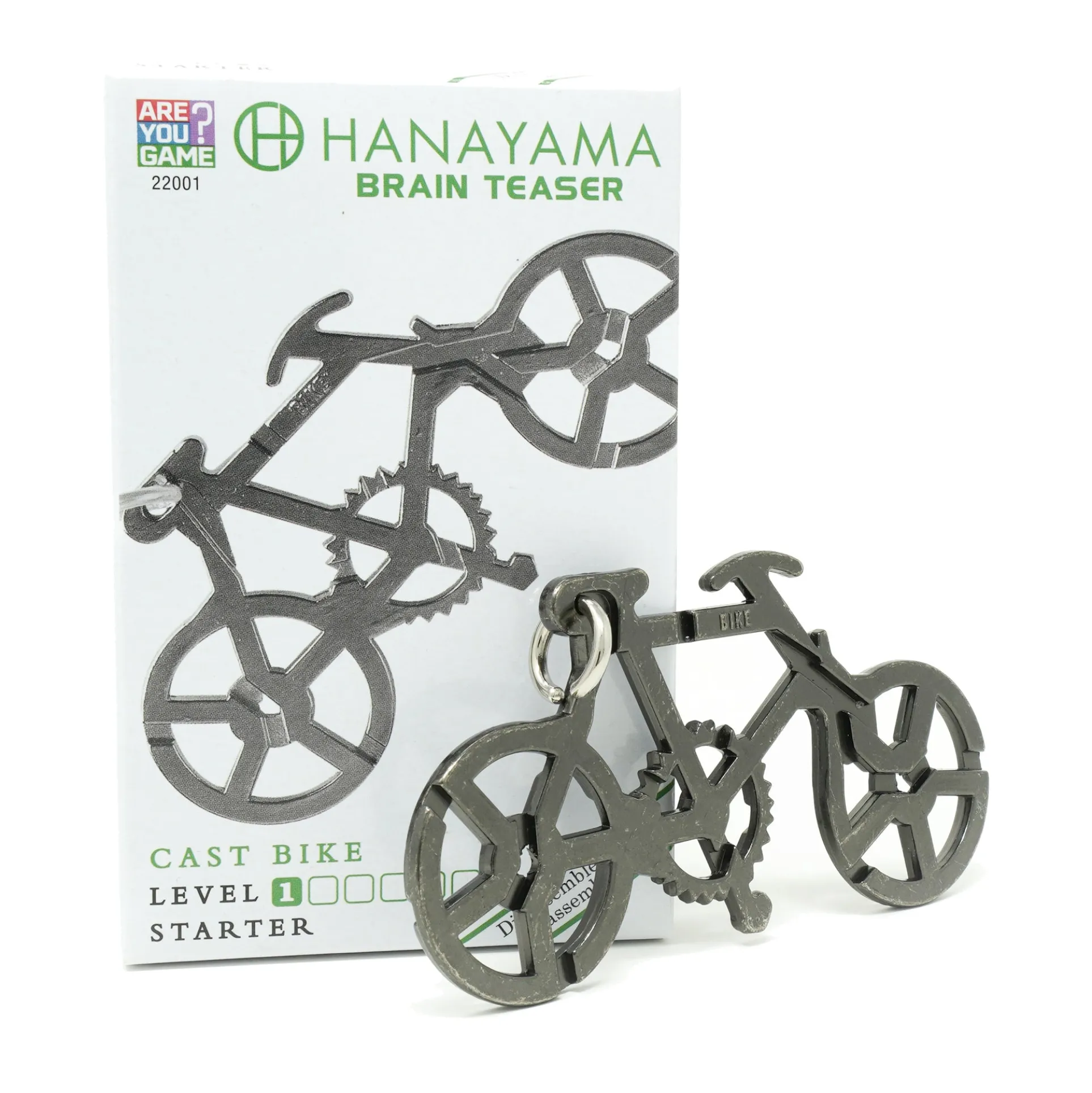 Hanayama Level 1 Cast Puzzle - Bike, Master Your Paths
