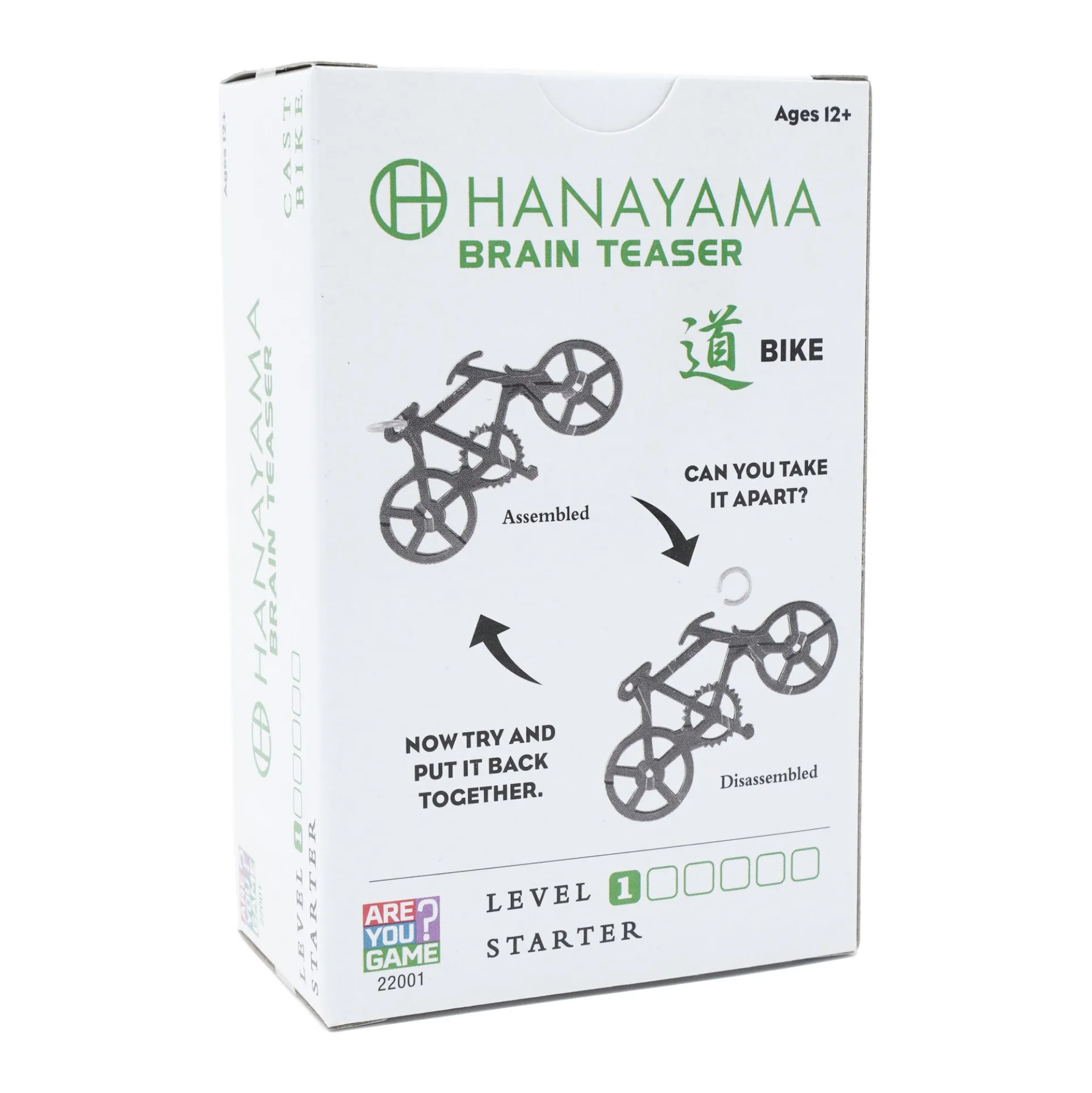Hanayama Level 1 Cast Puzzle - Bike, Master Your Paths
