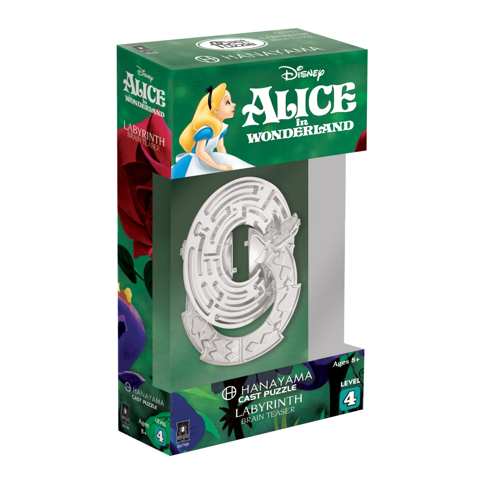 Hanayama Level 4 Cast Puzzle - Disney Alice in Wonderland: Labyrinth