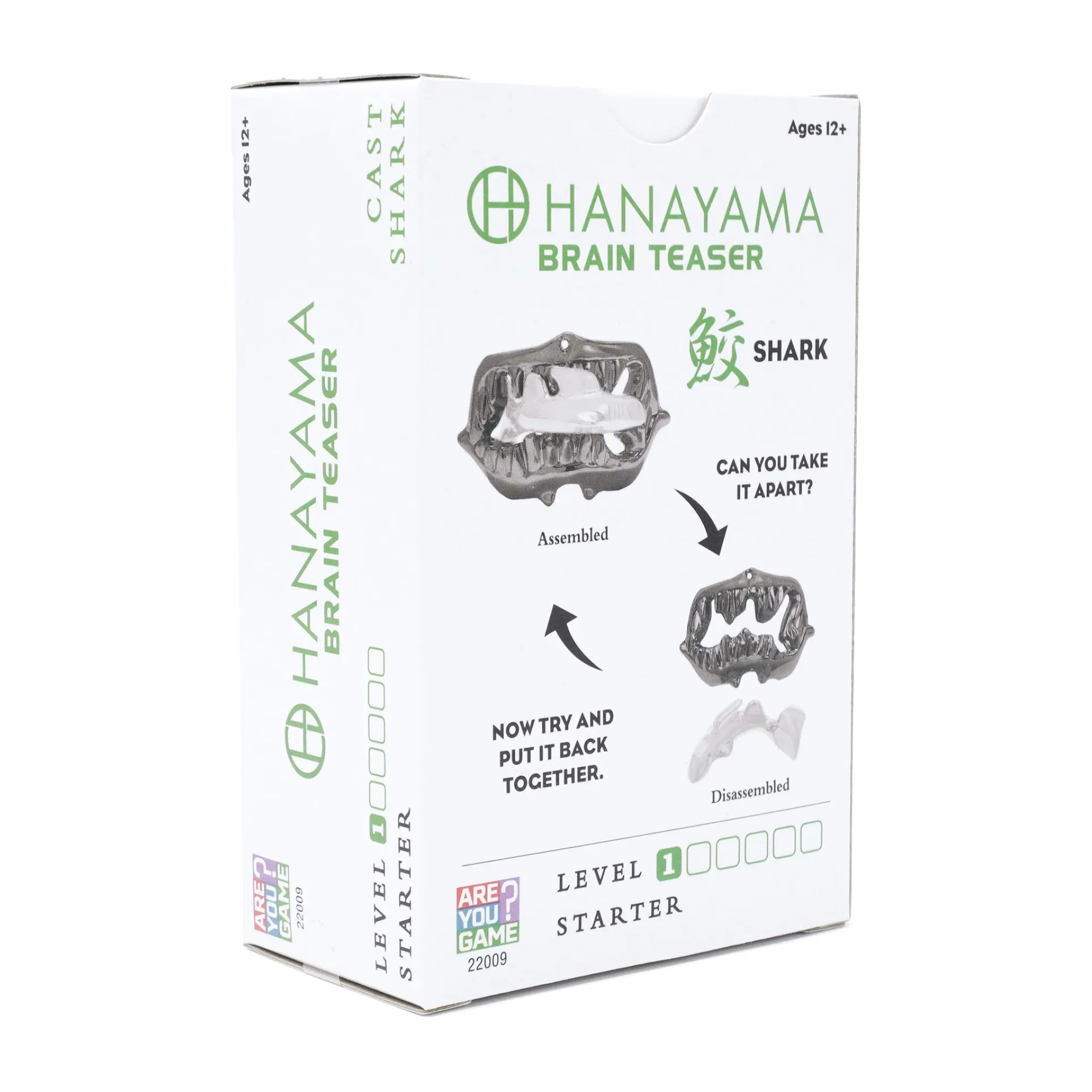 Hanayama Level 1 Cast Metal Shark Puzzle - Brain Teaser