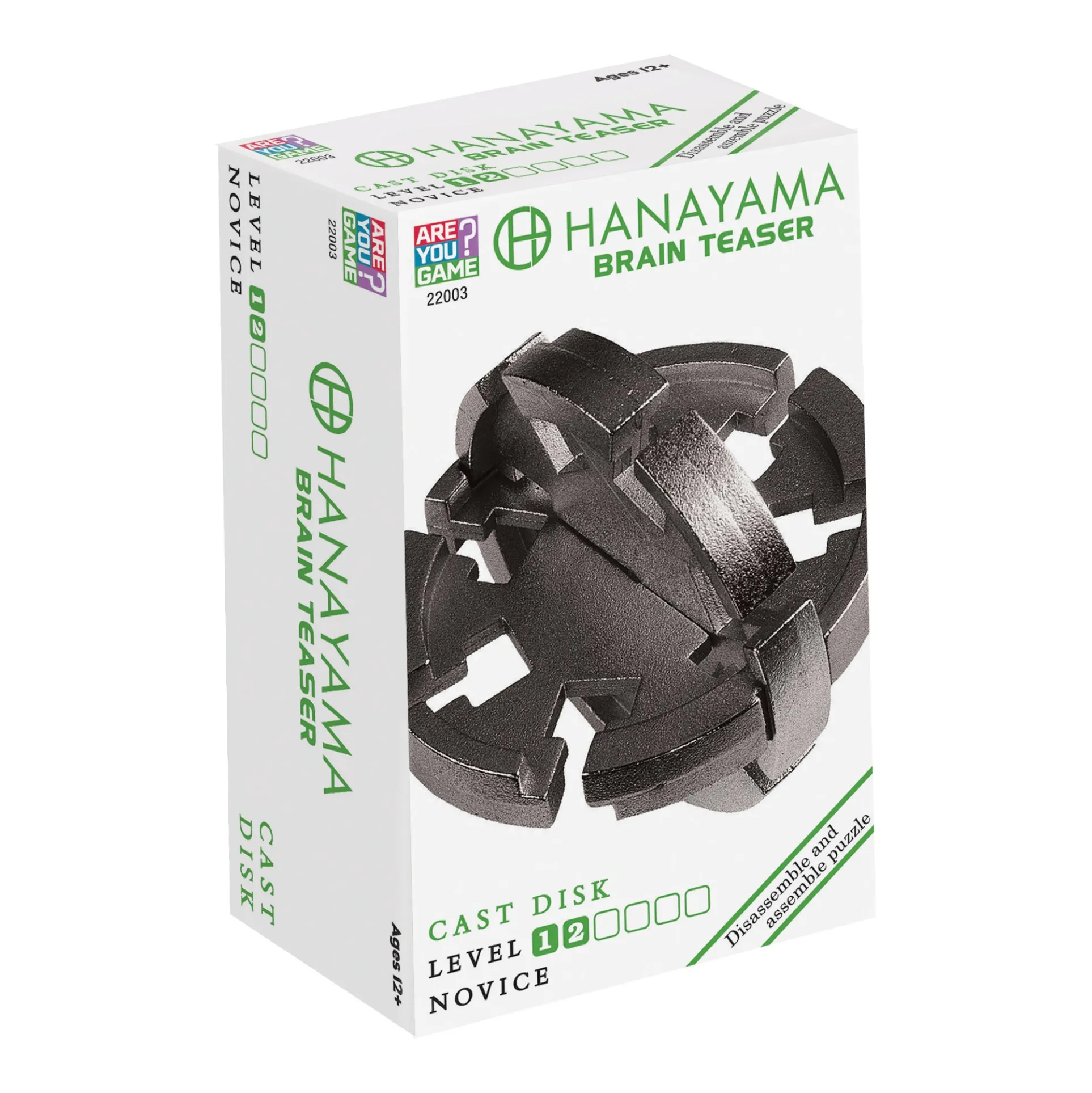 Hanayama Level 2 Cast Puzzle - Disk: Metal Mind Teaser