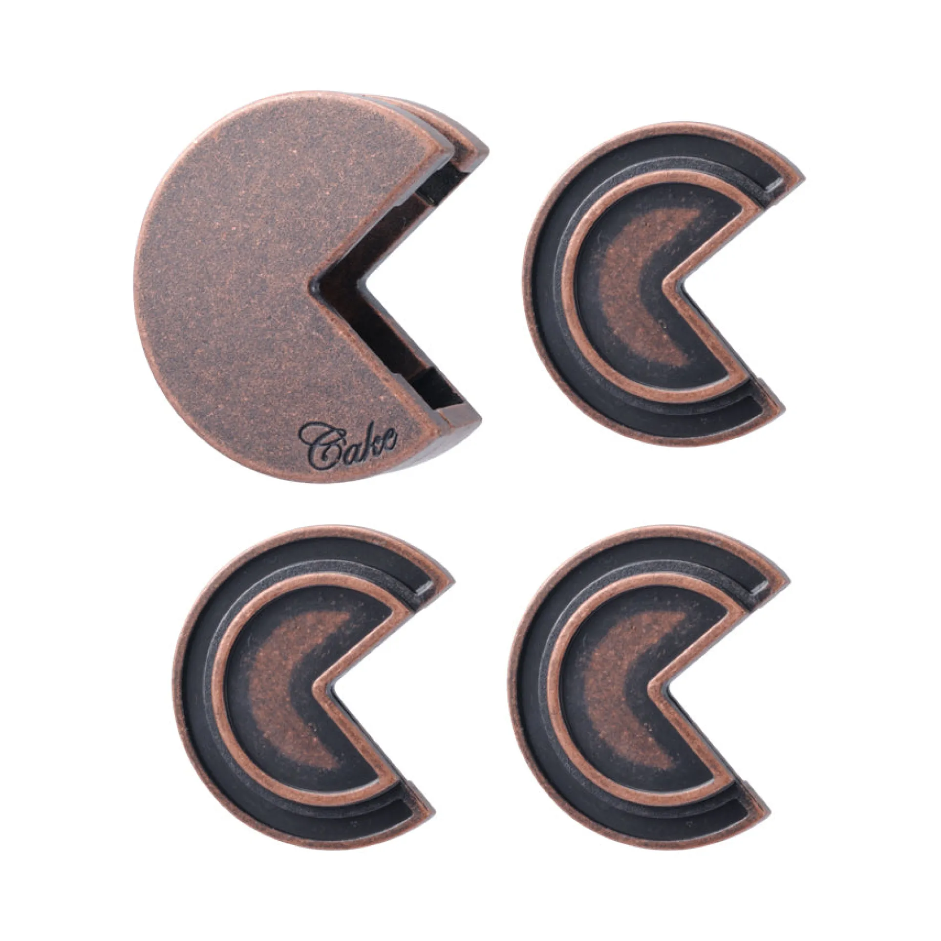 Hanayama Level 4 Cast Puzzle - Cake: Ingenious Metal Brain Teaser