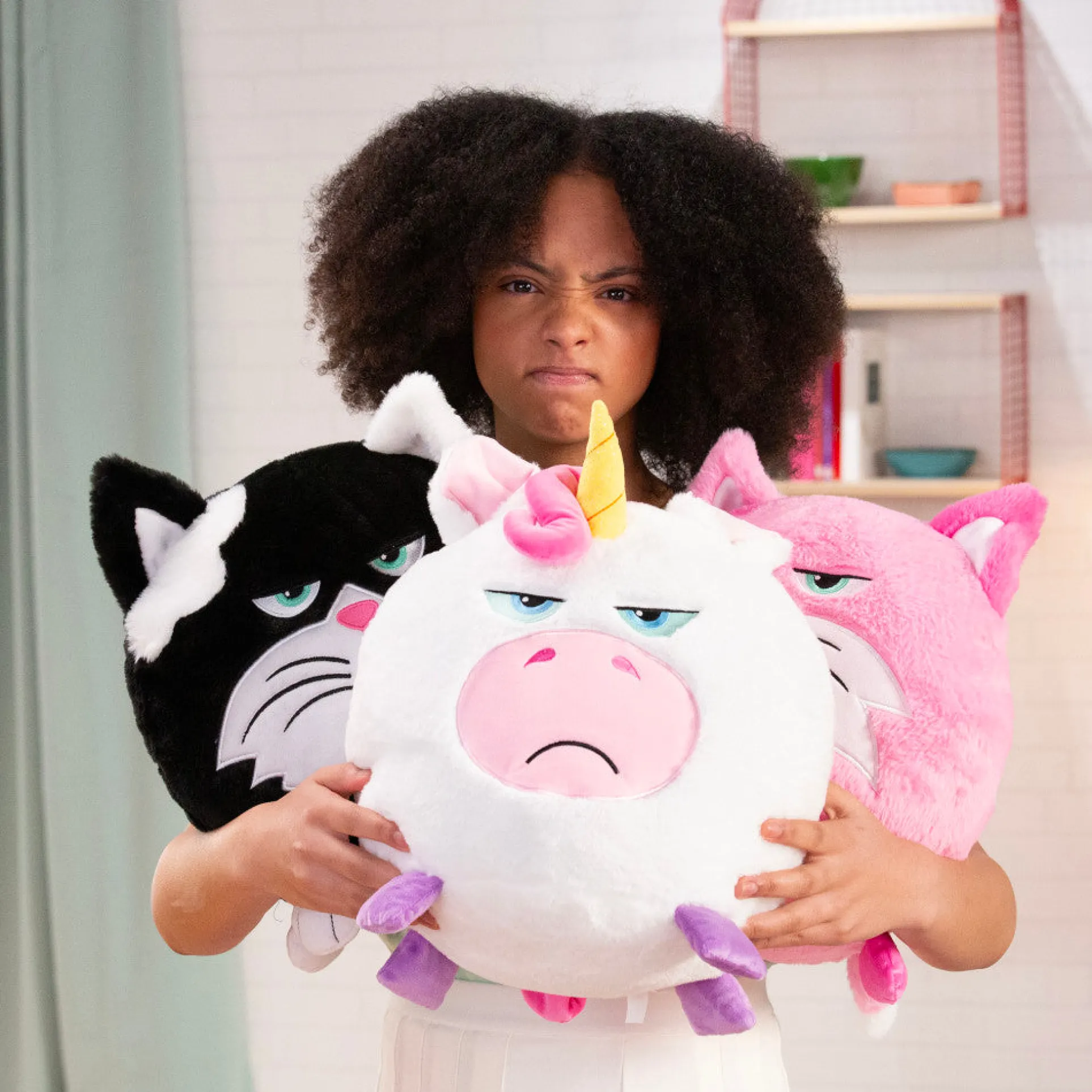 Hangry Petz Lucy Pink Cat 12 inch Interactive Plush