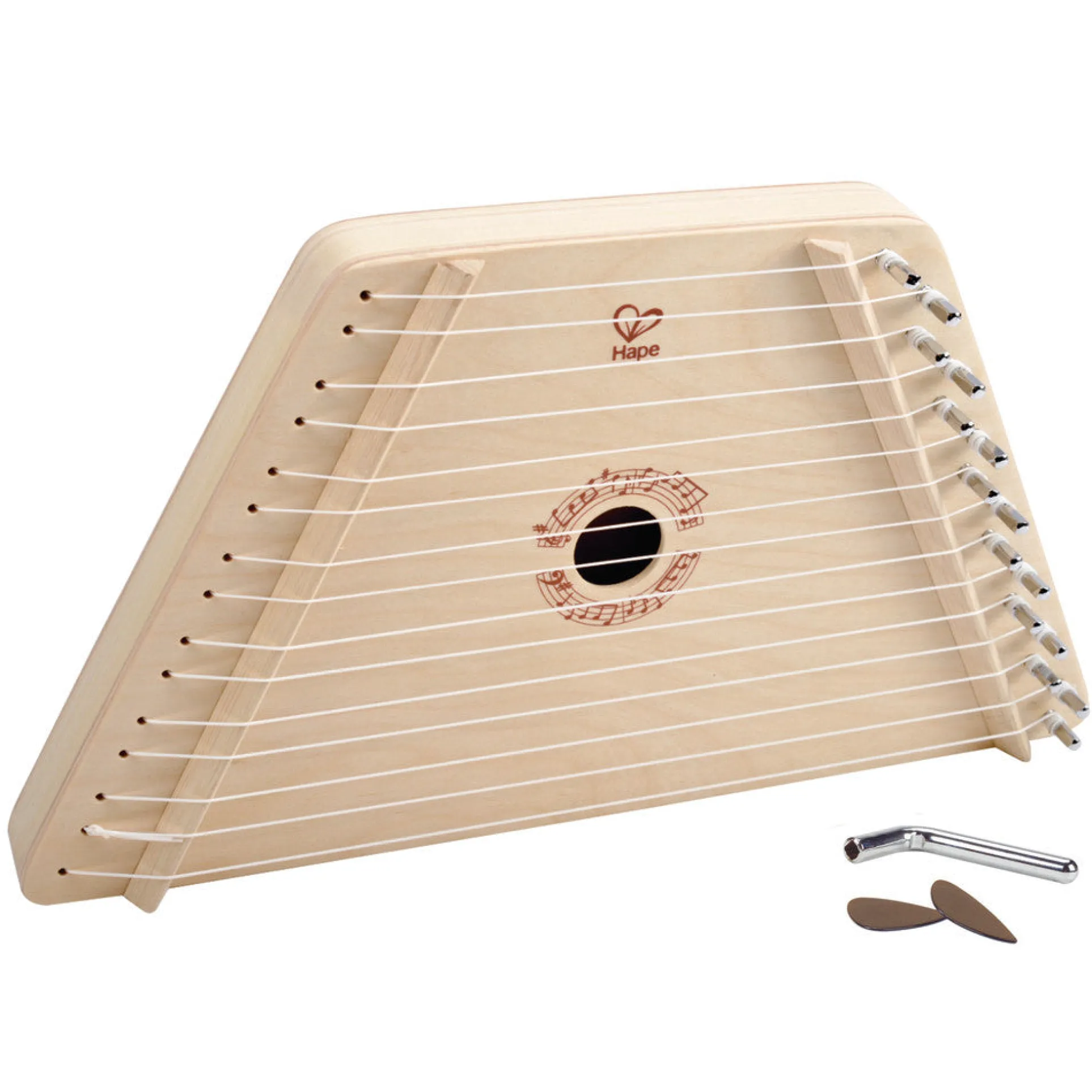 Hape Happy Harp Kid's Wooden Musical Instrument, Ages 3+