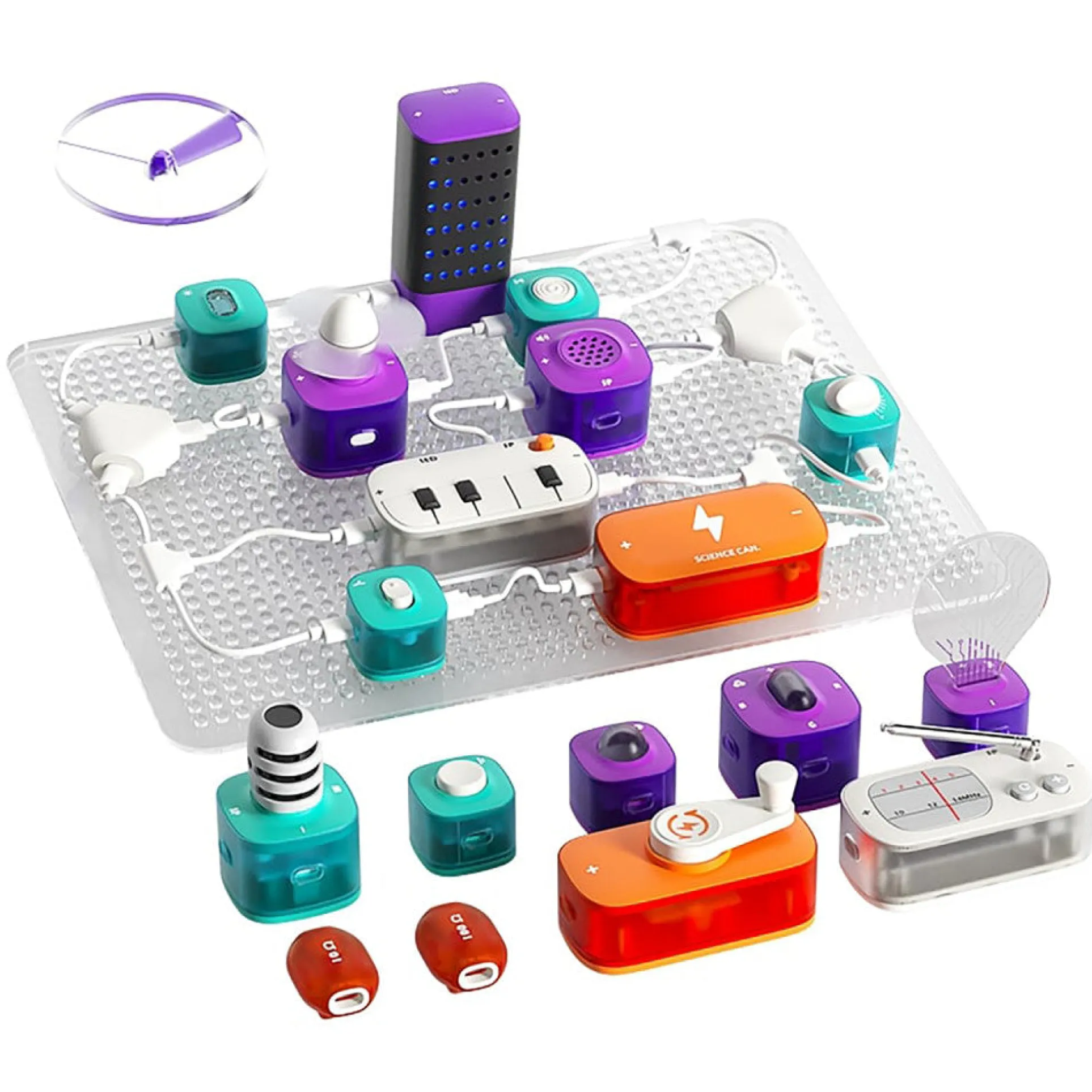 Hape Science Can Block Circuit Super Kit - Electrical Experiment Set