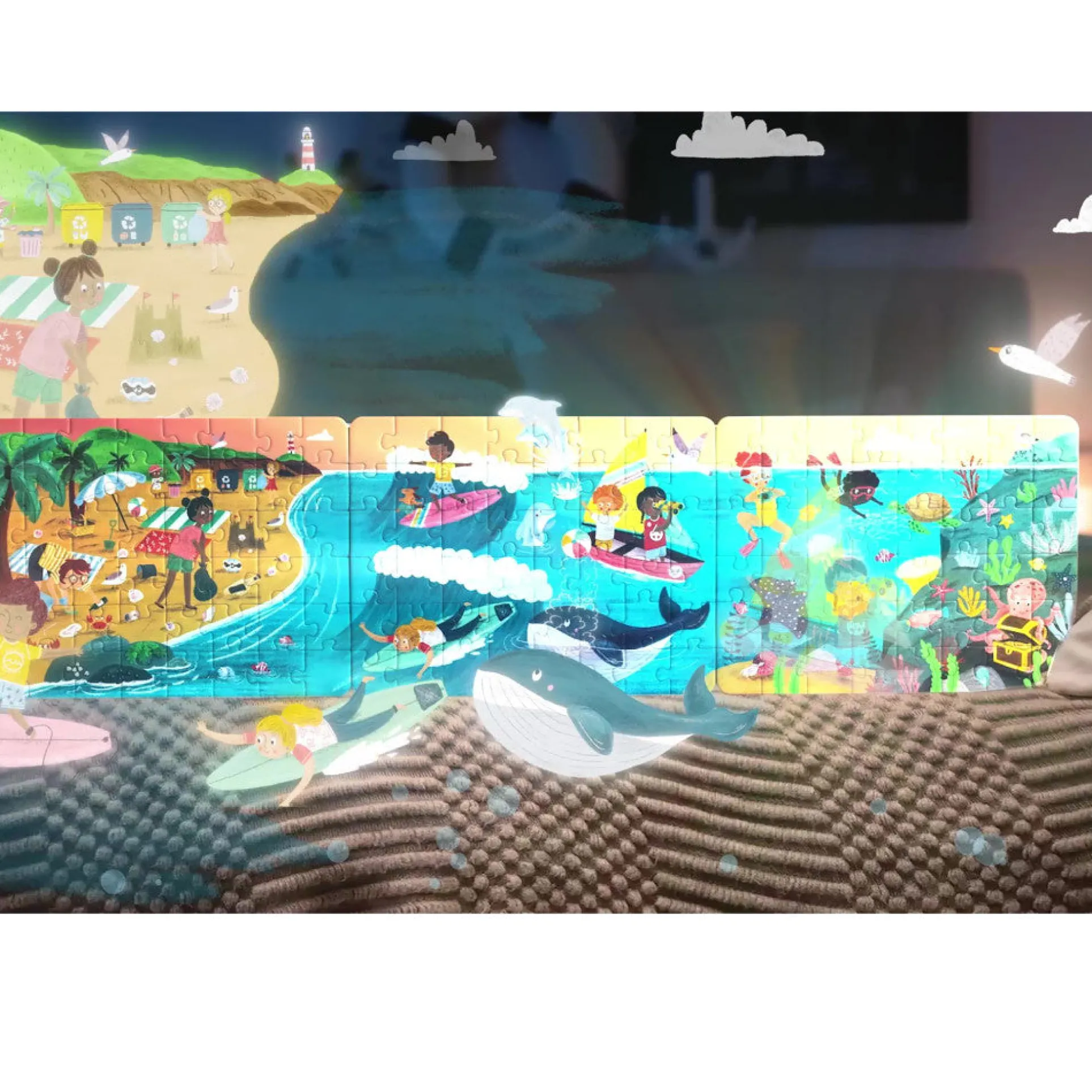 Hape Space Adventure 3-Pack Jigsaw Puzzles – 48 pc Each