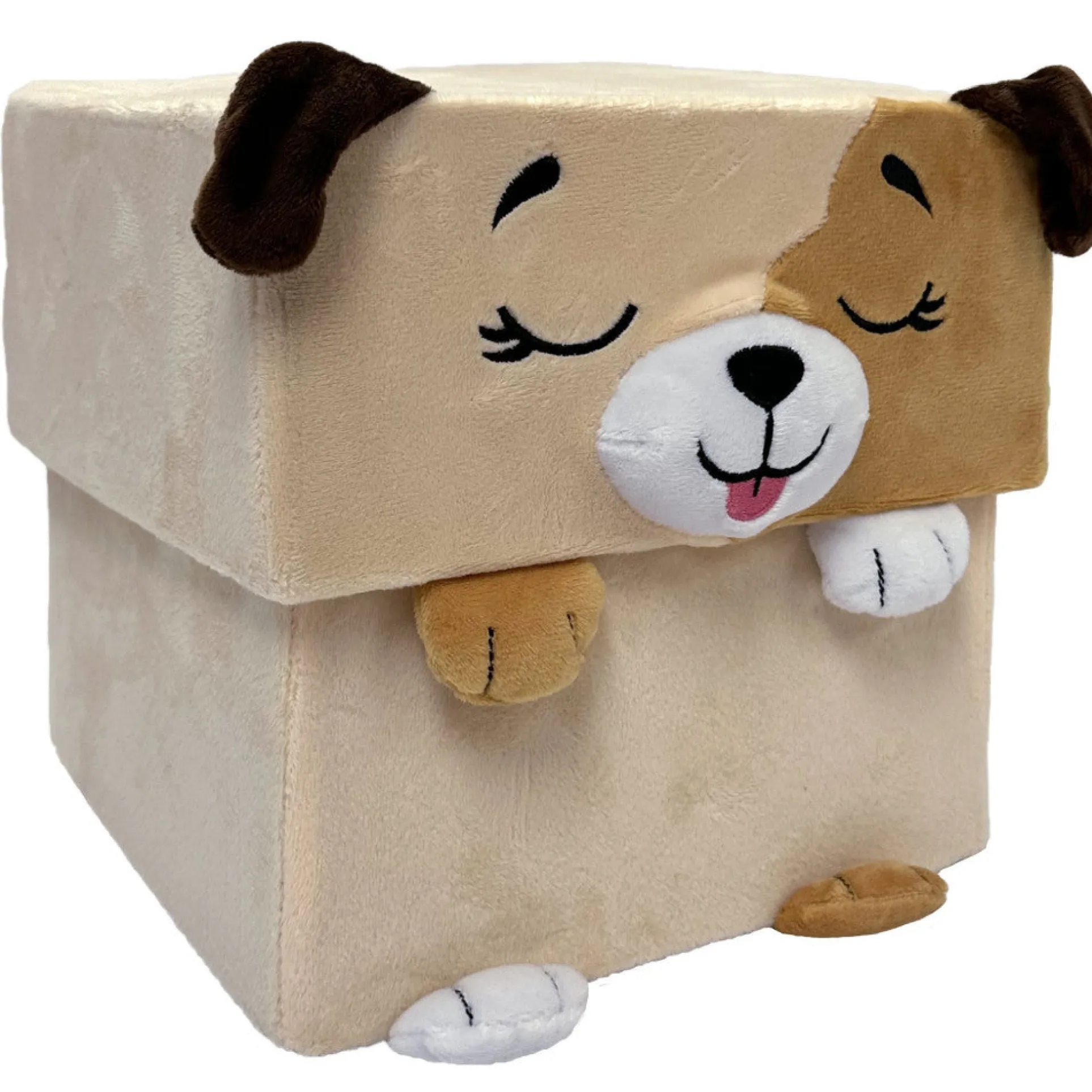 Happy Nappers Adorable Storables 15 inch Plush Dog - Tan & Brown